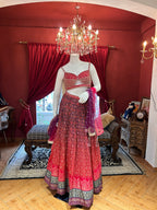 Spegetti Printed Bandhani Lahenga Choli