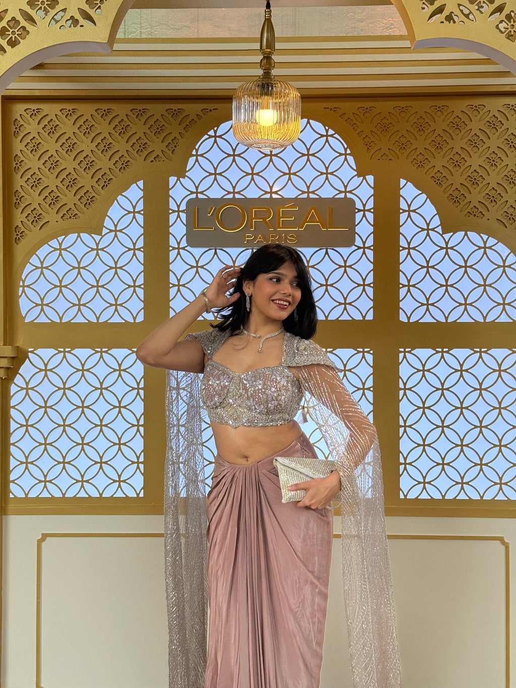 Ritvi Champagne Indowestern