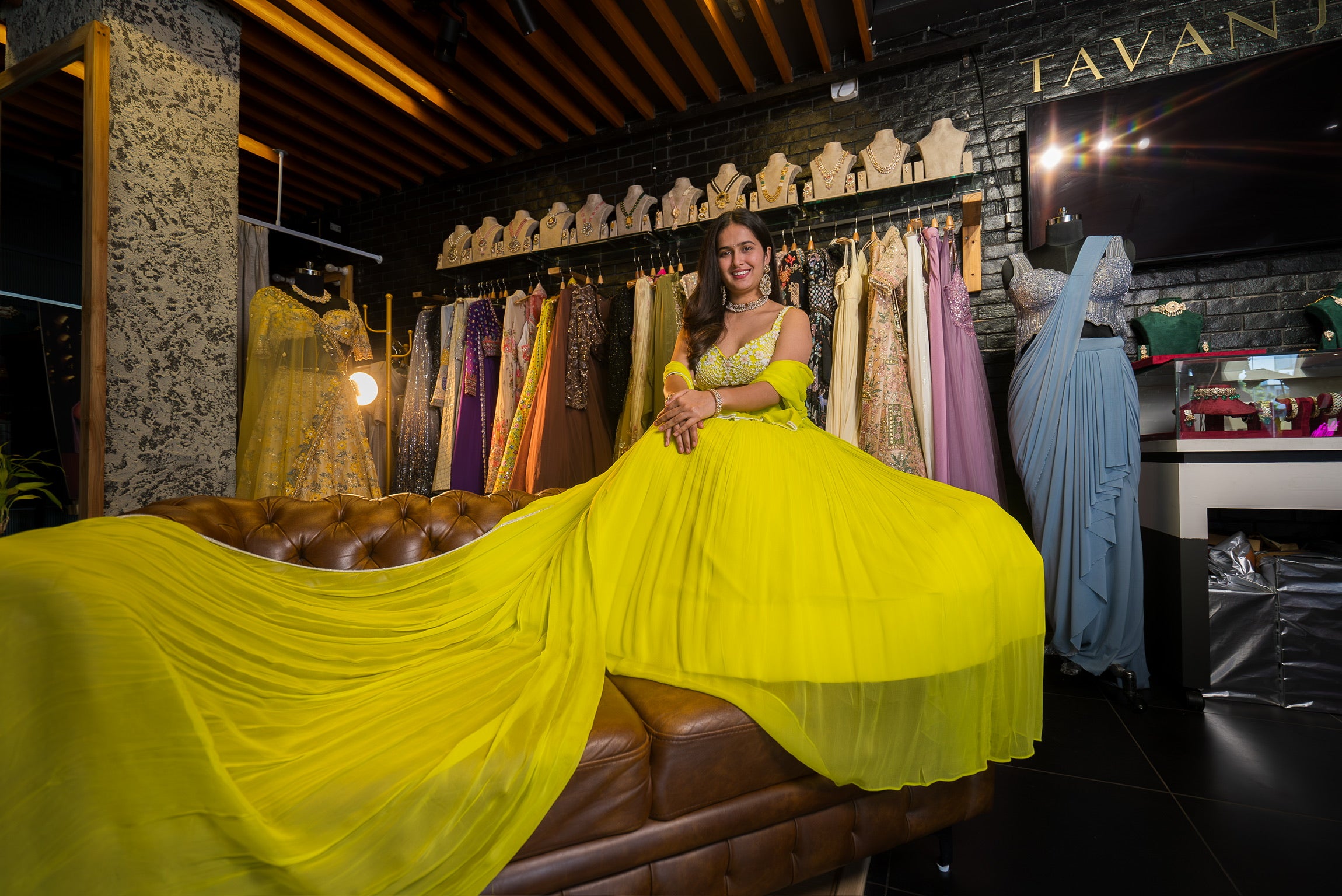 Neon Glow Festive Lehenga