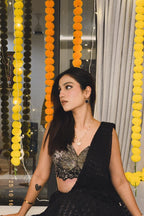 Black Butterfly Saree