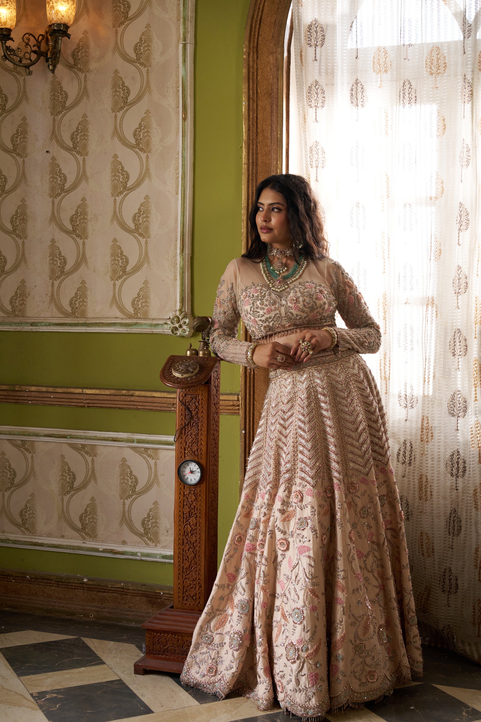 Rose Gold Bridal Radiance Lehenga