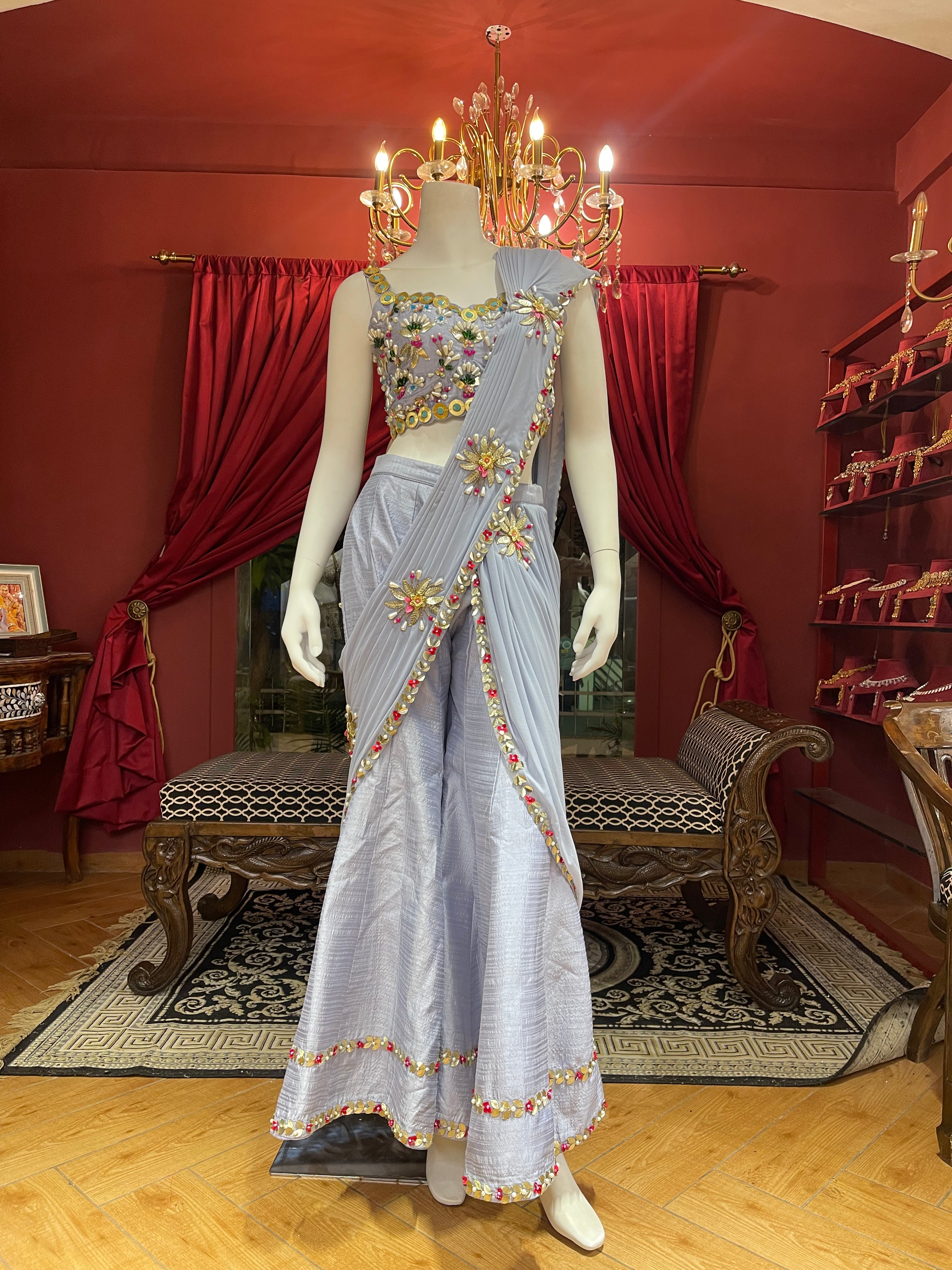 Mauve PDP Inspired Plazzo Set