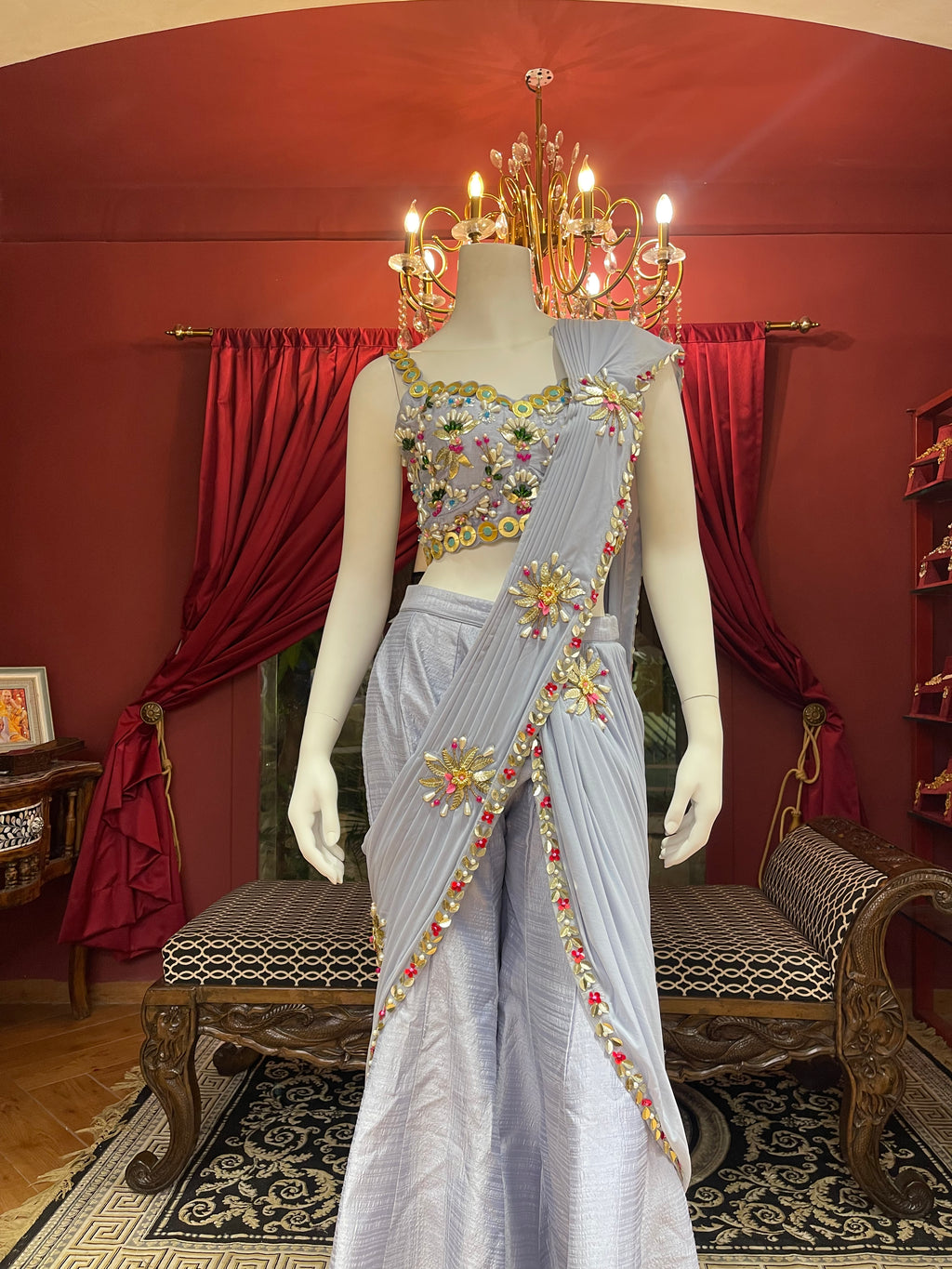 Mauve PDP Inspired Plazzo Set