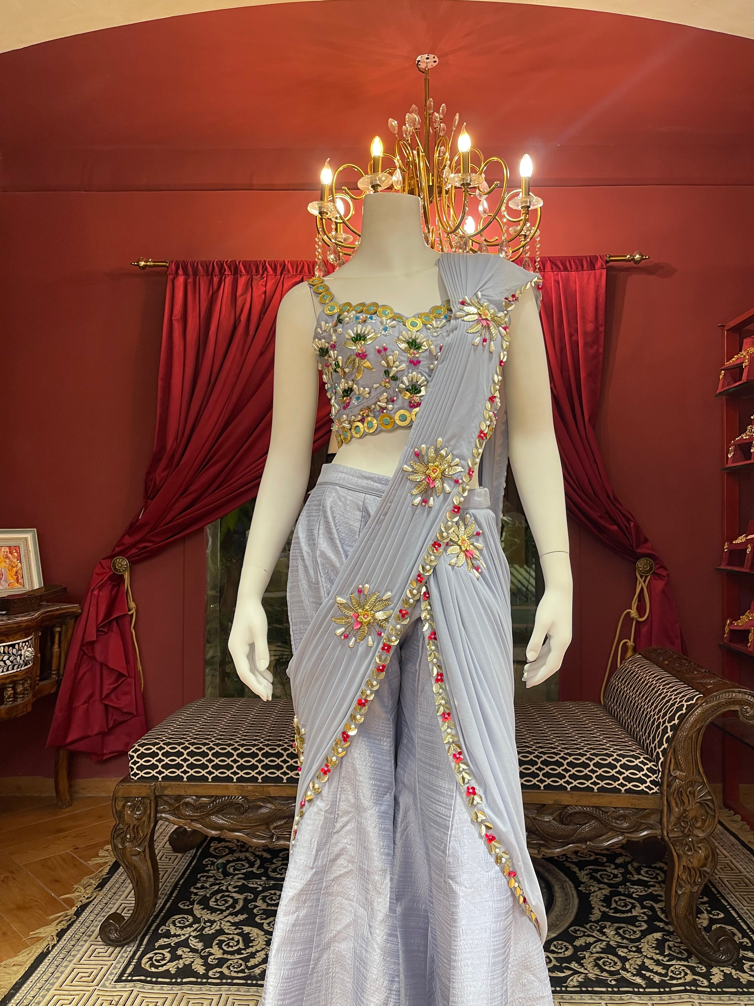Mauve PDP Inspired Plazzo Set