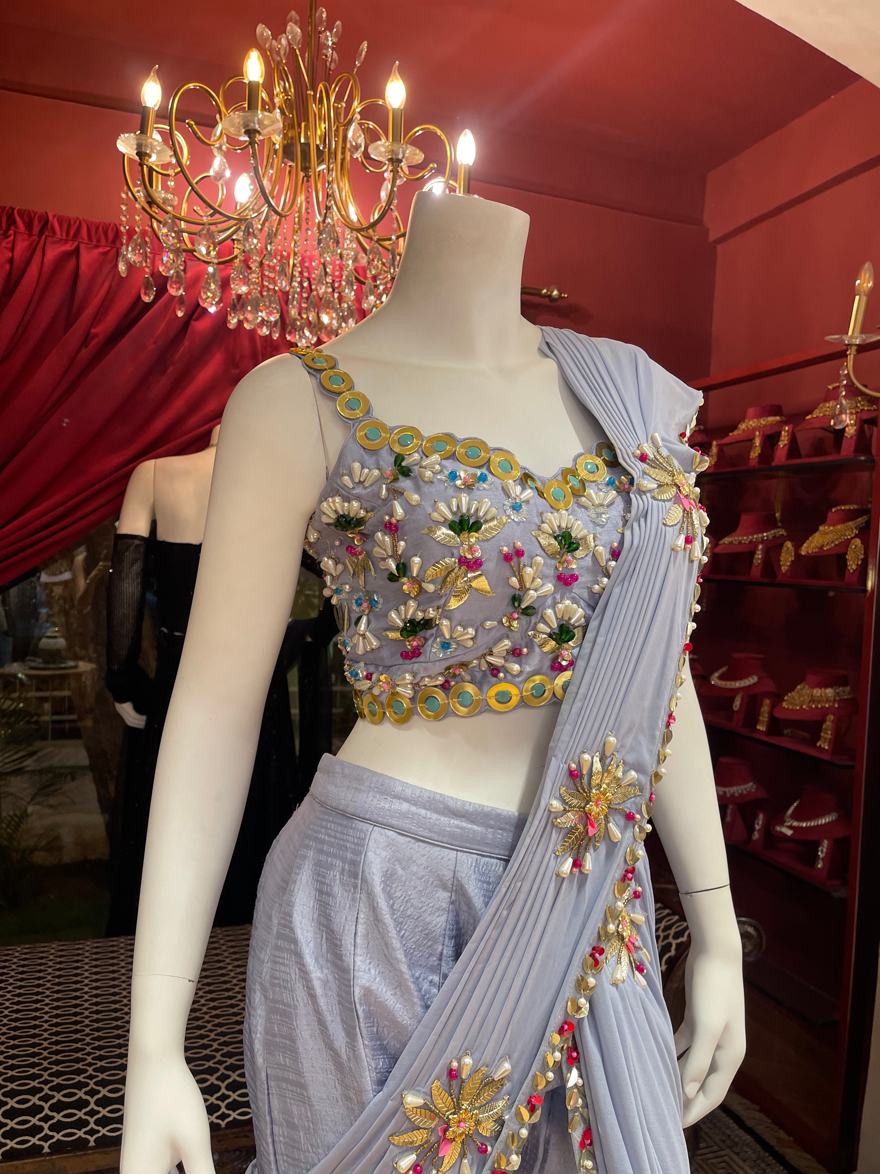 Mauve PDP Inspired Plazzo Set