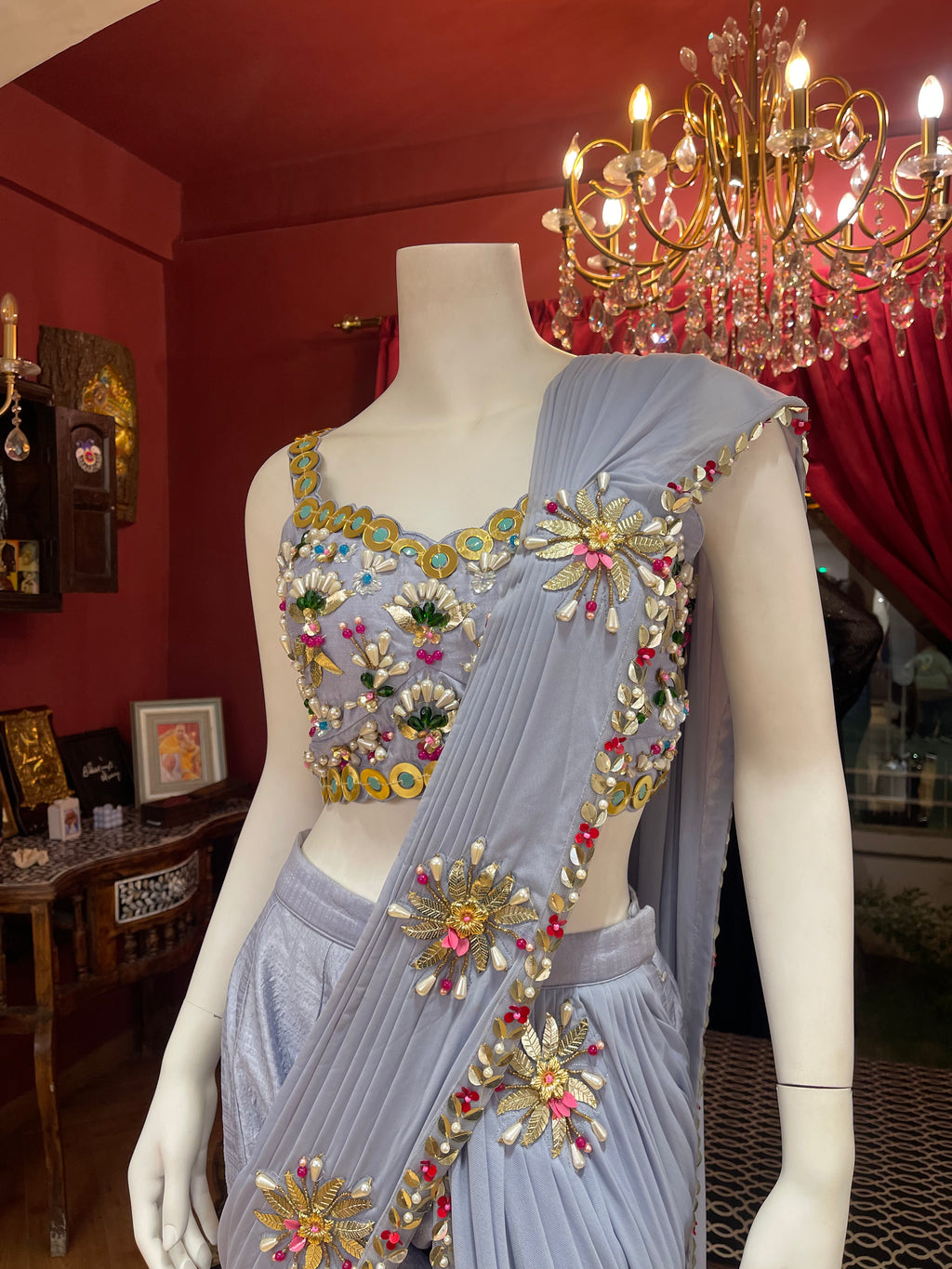 Mauve PDP Inspired Plazzo Set