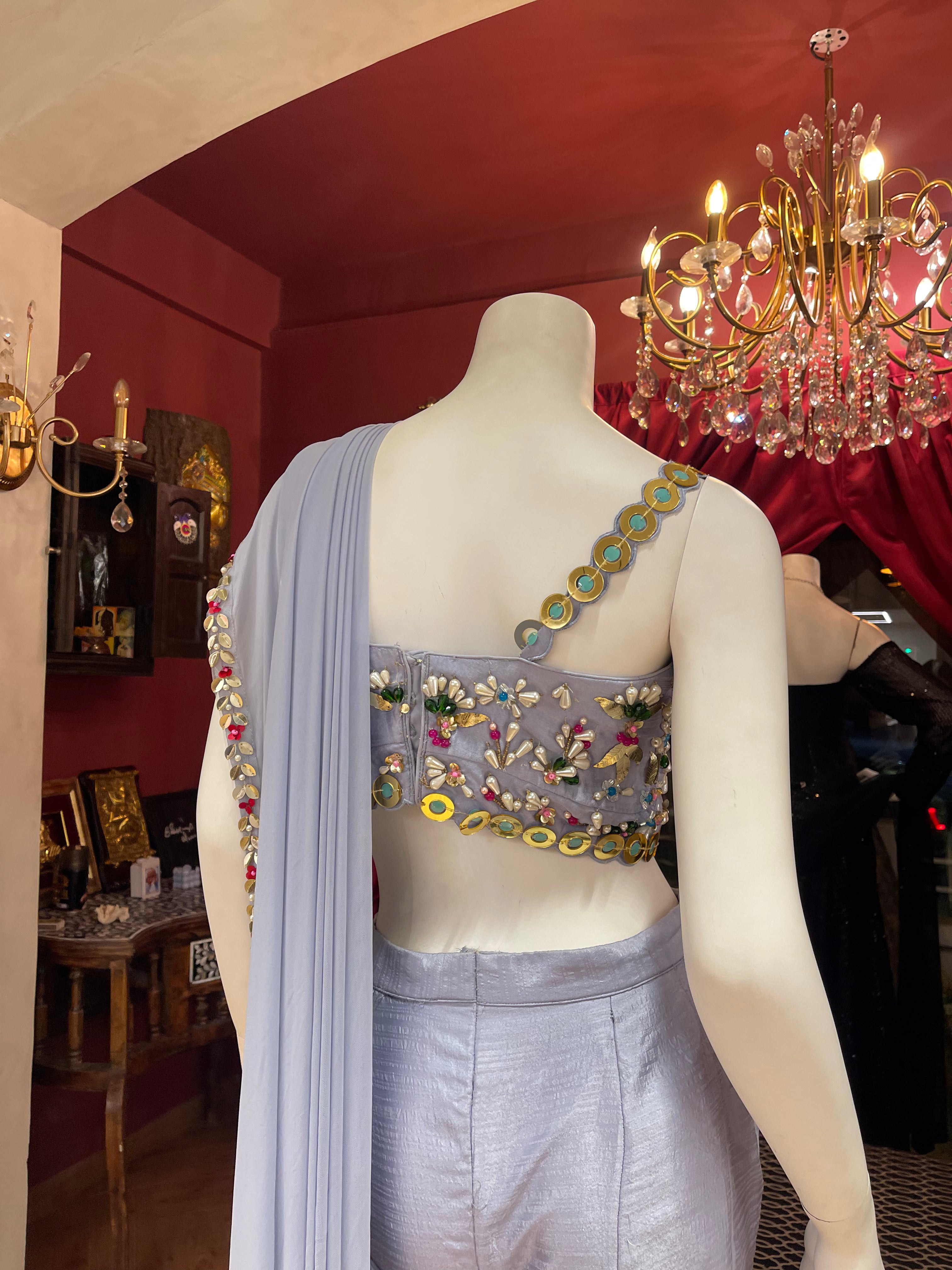 Mauve PDP Inspired Plazzo Set