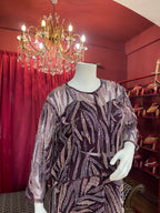 Purple Sequin Peplum Co-ord Set