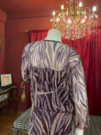 Purple Sequin Peplum Co-ord Set