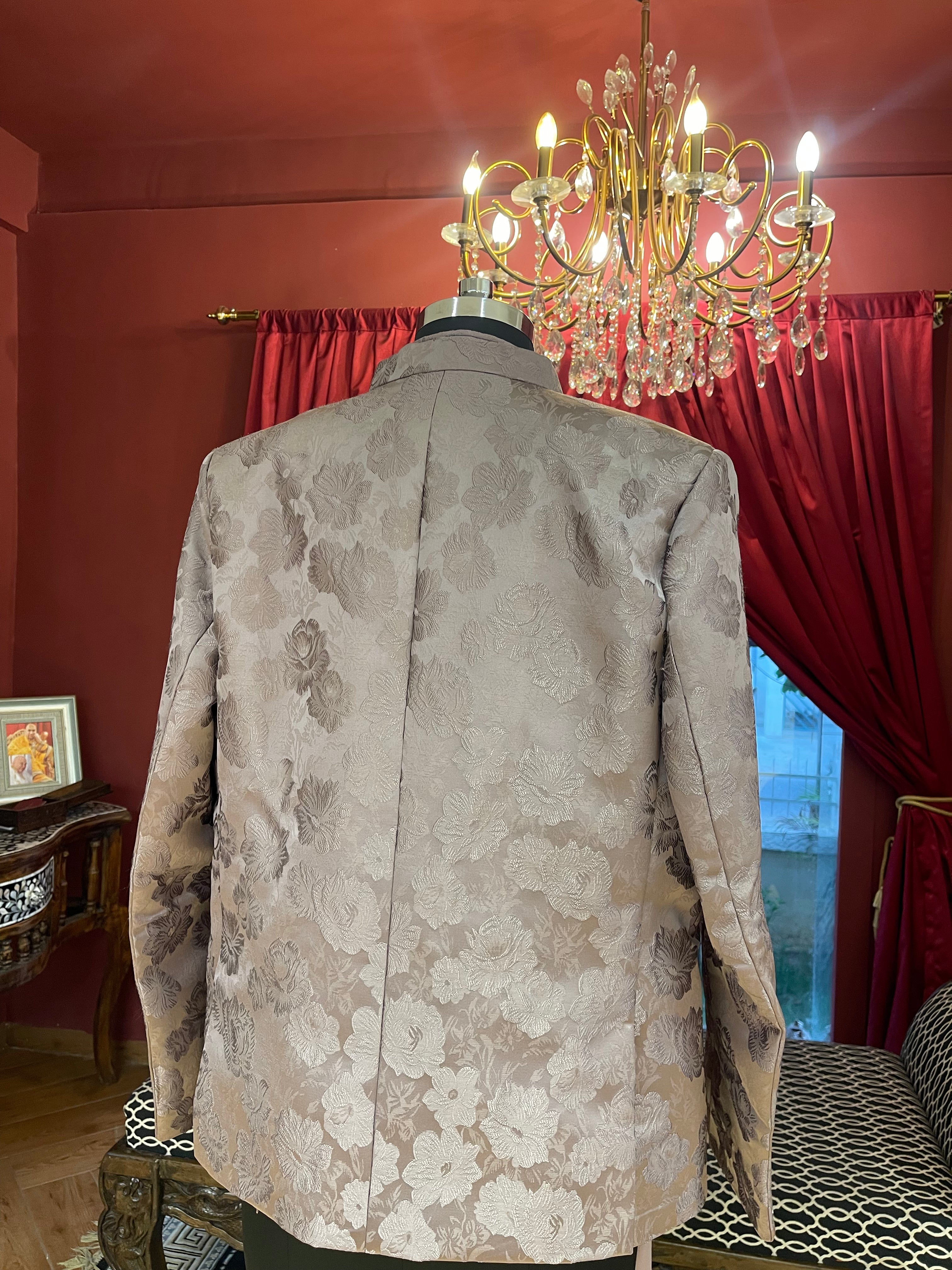 Onion Mist Floral Indo Western