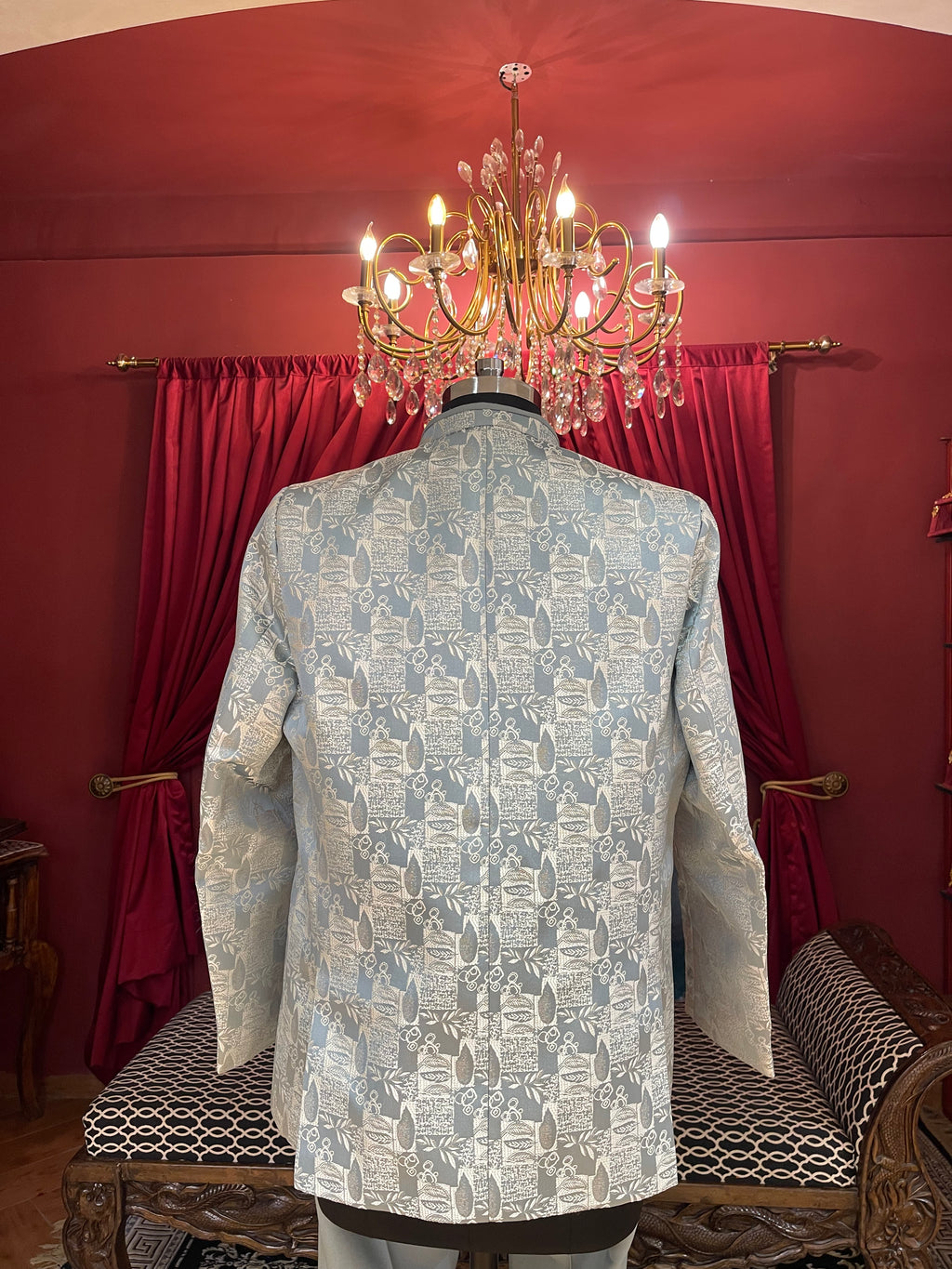Powder Blue Indo Western