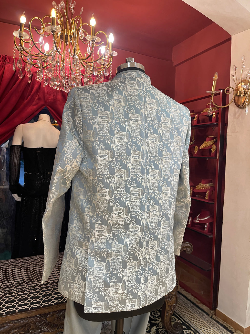 Powder Blue Indo Western