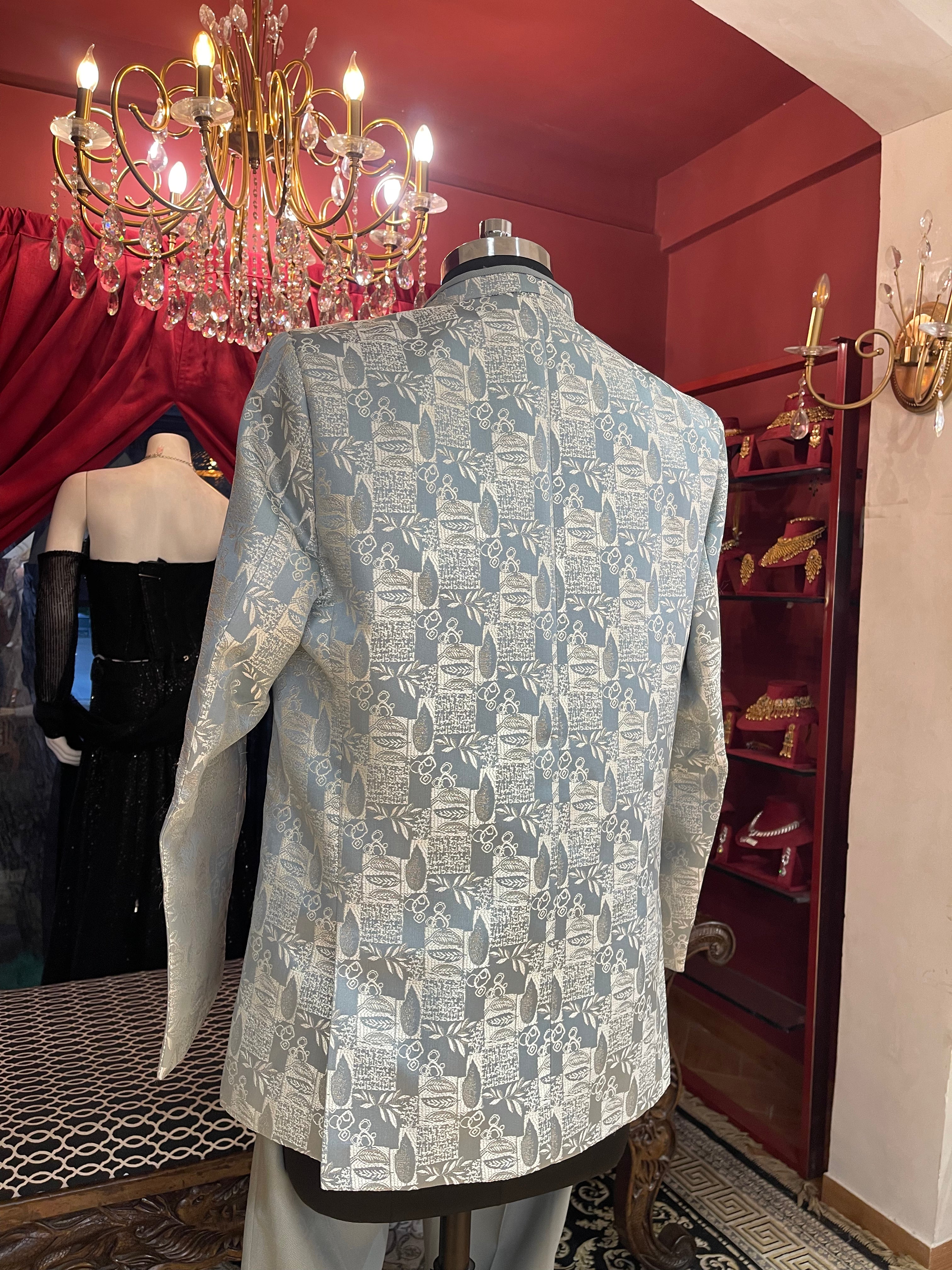 Powder Blue Indo Western