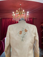 Golden Sherwani With Floral Embroidery