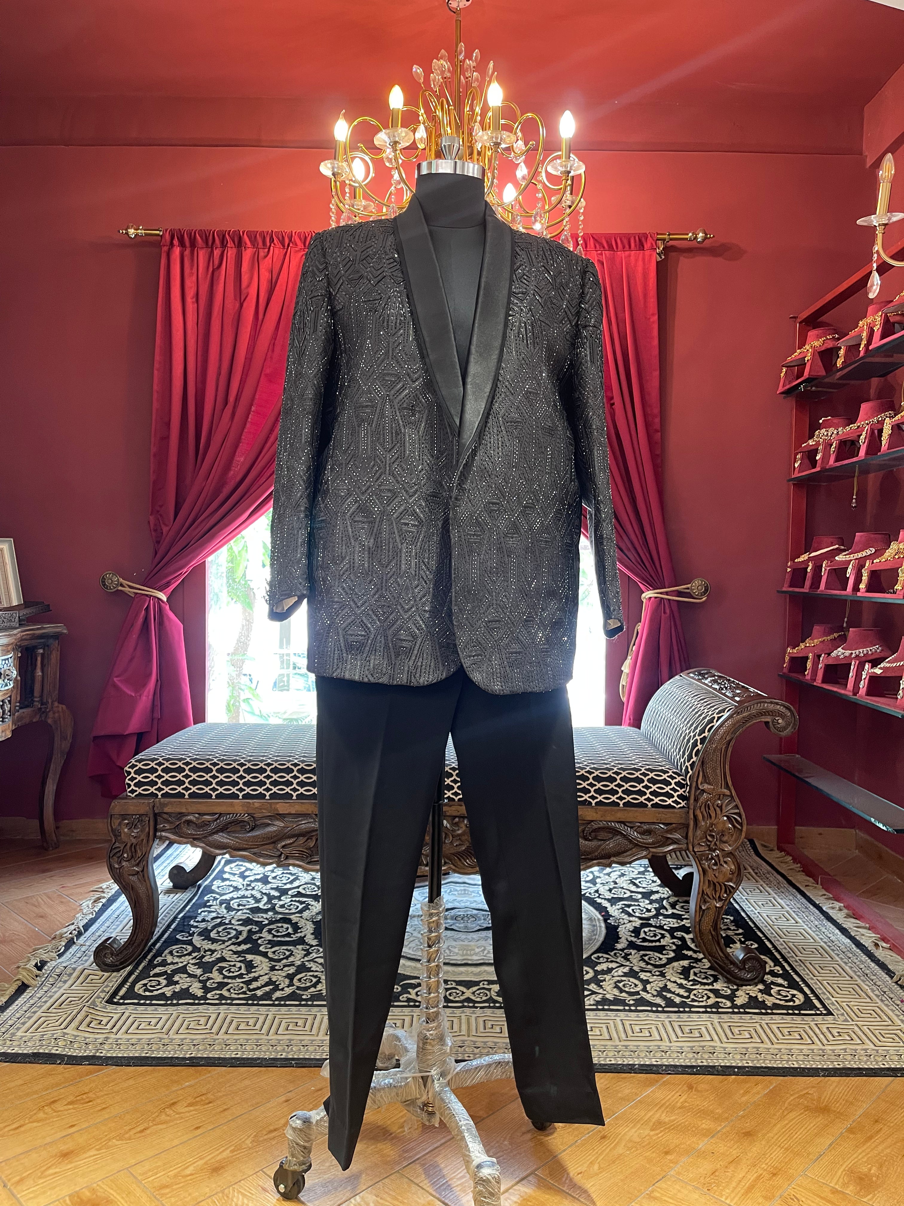 Black Sequin Tux