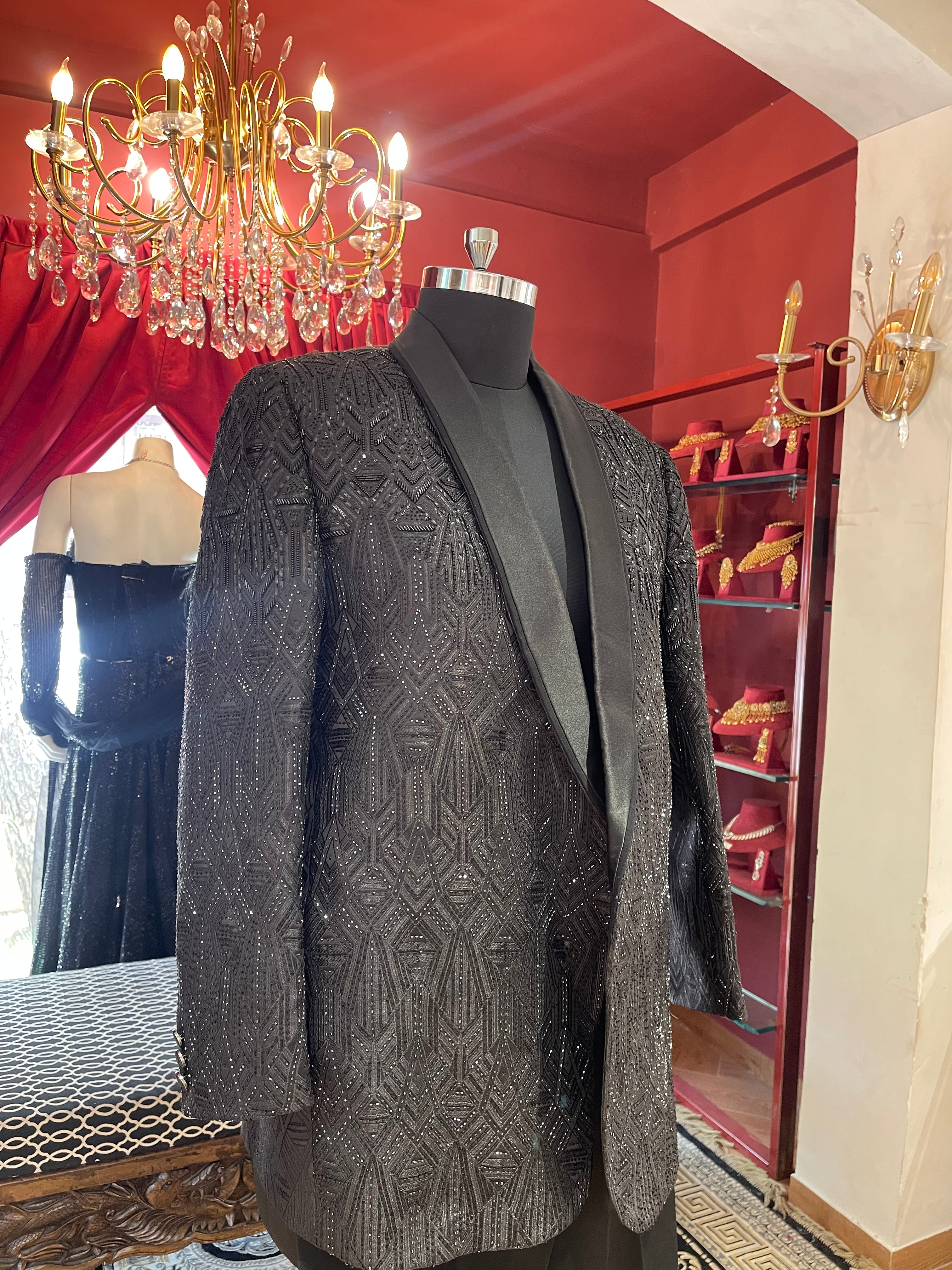 Black Sequin Tux
