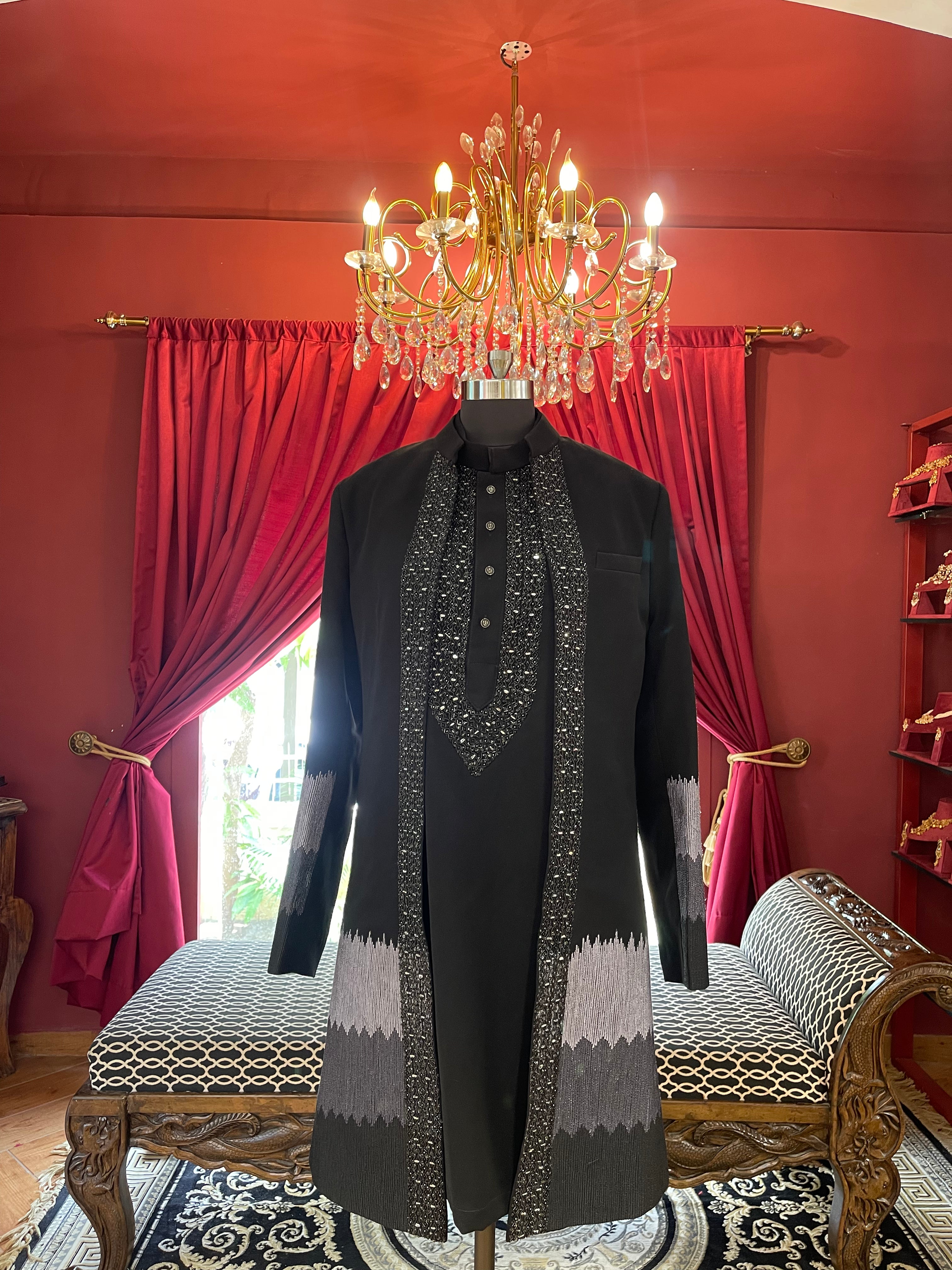 Midnight Embellished Kurta Set