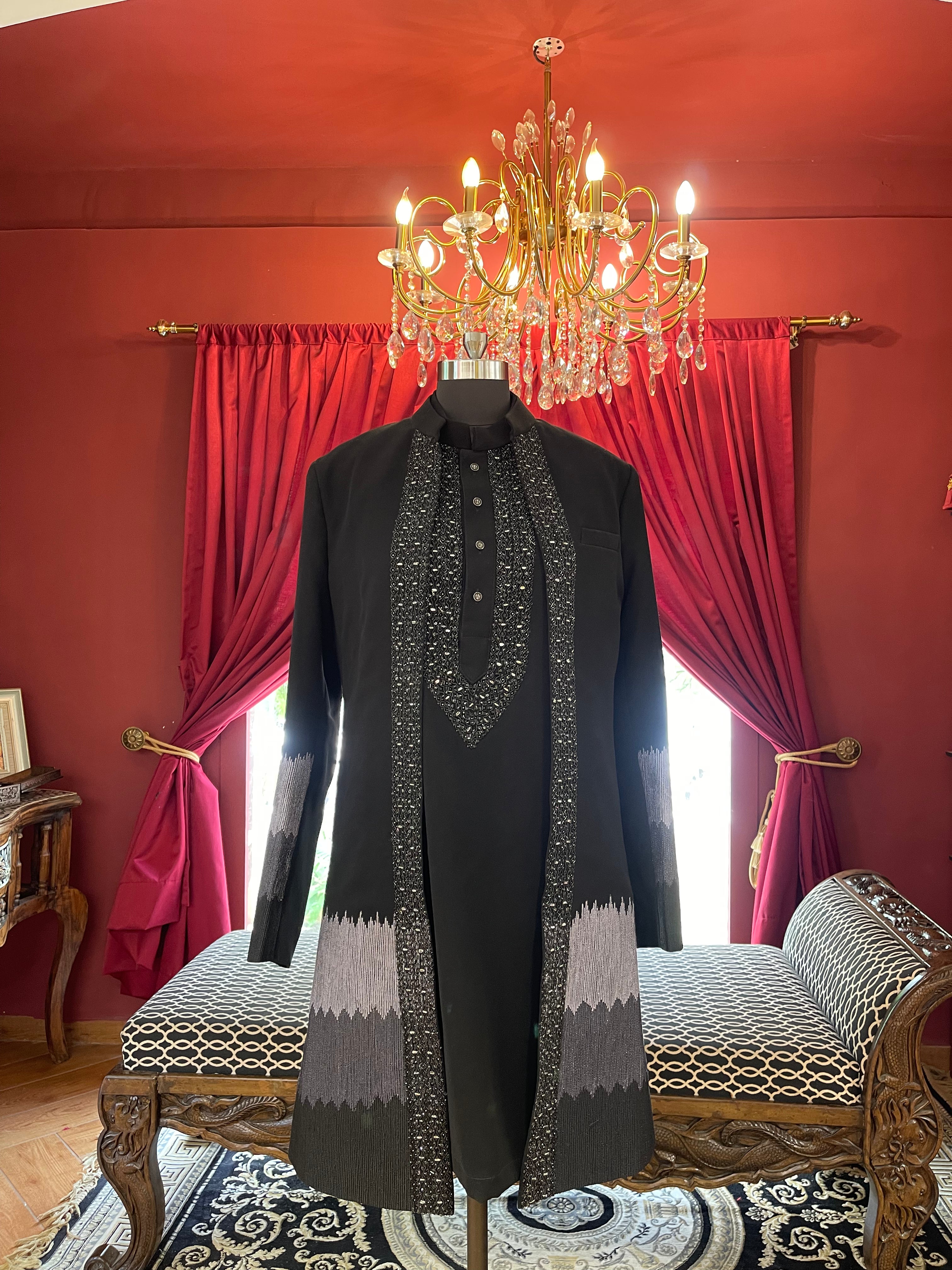 Midnight Embellished Kurta Set