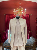 Blush Pink Indo Western With Wavy Details