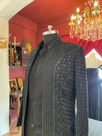 Black Indo western With Stone work