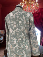 Mint Green Floral with Birds Kurta