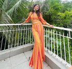 Rust Orange Festive Co-ord Set X Orepiya