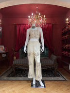 White Silver Handwork Co-ord Set