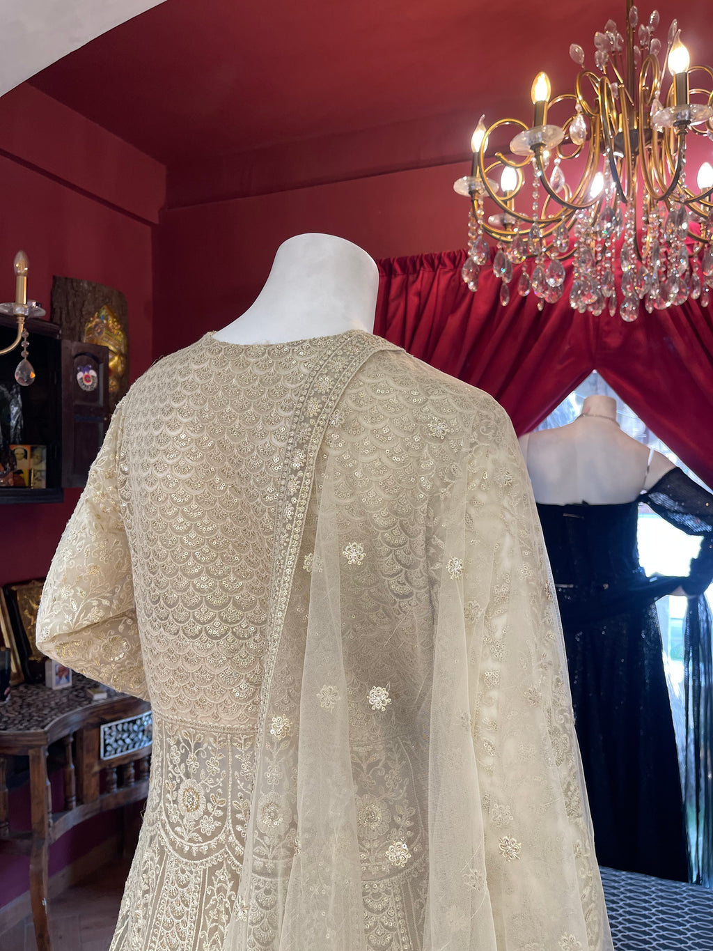Ivory Anarkali Set
