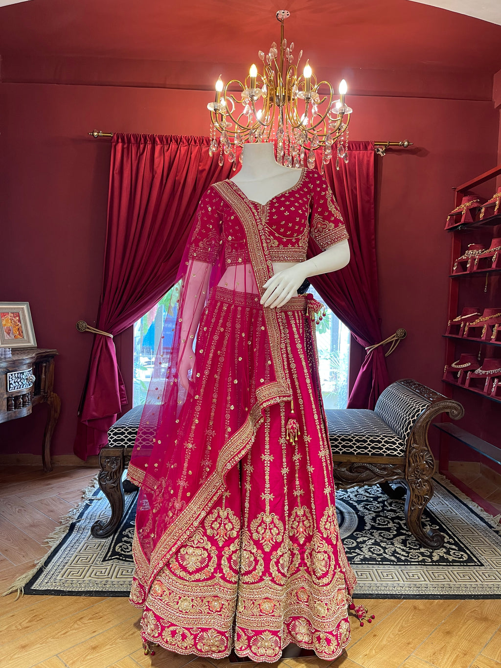 Rani Pink Asopalav Bridal Lehenga