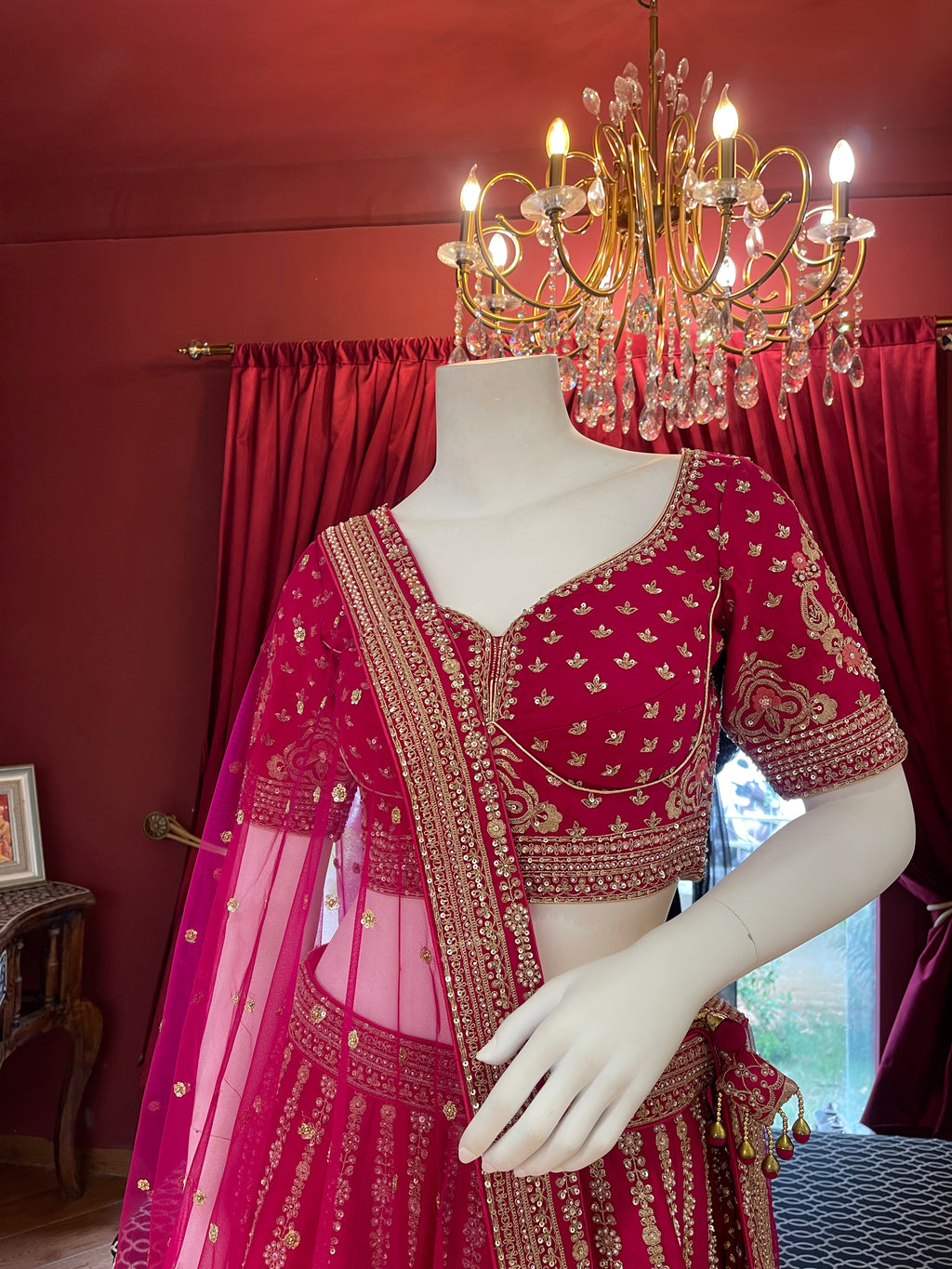 Rani Pink Asopalav Bridal Lehenga