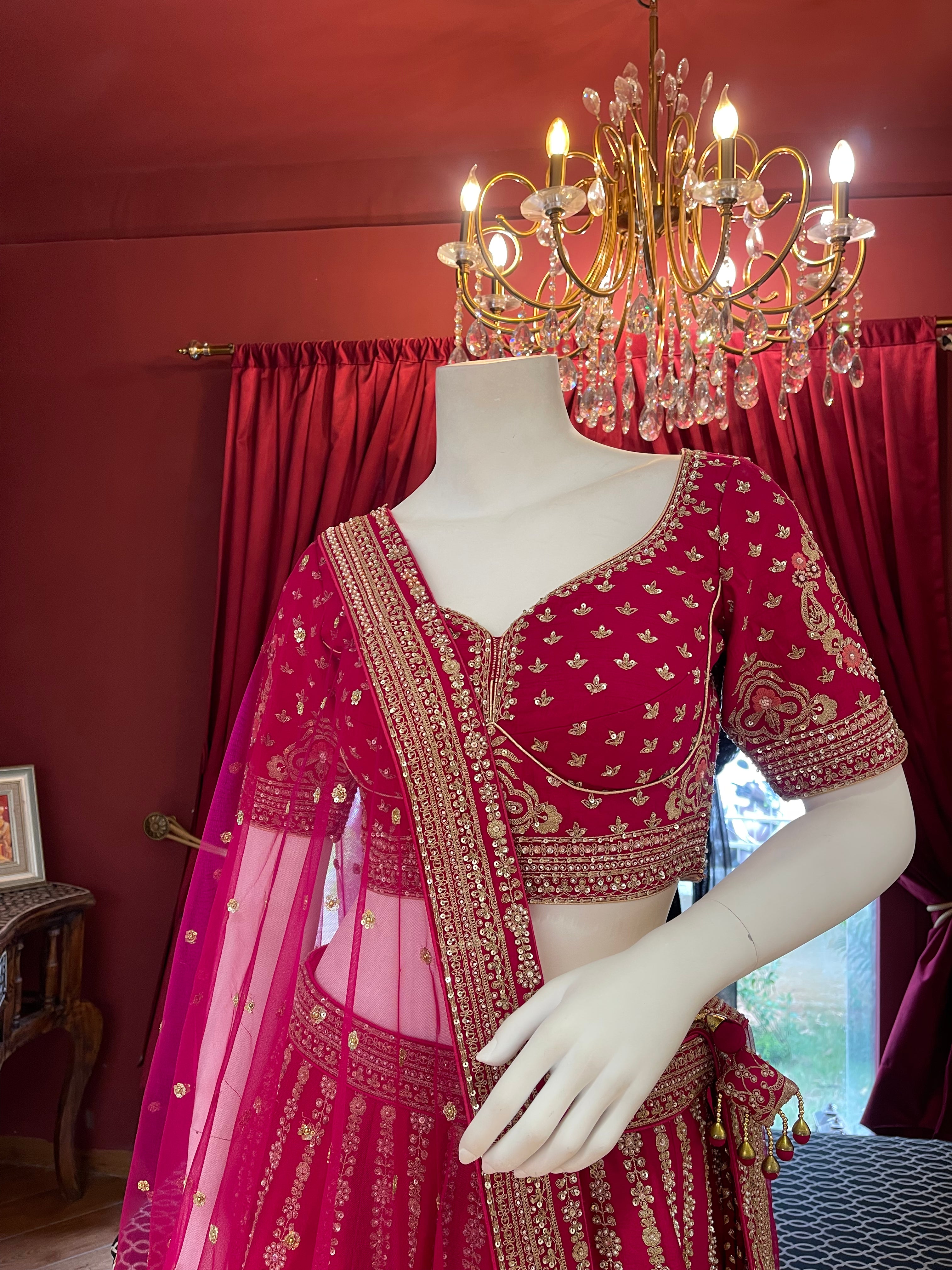 Rani Pink Asopalav Bridal Lehenga
