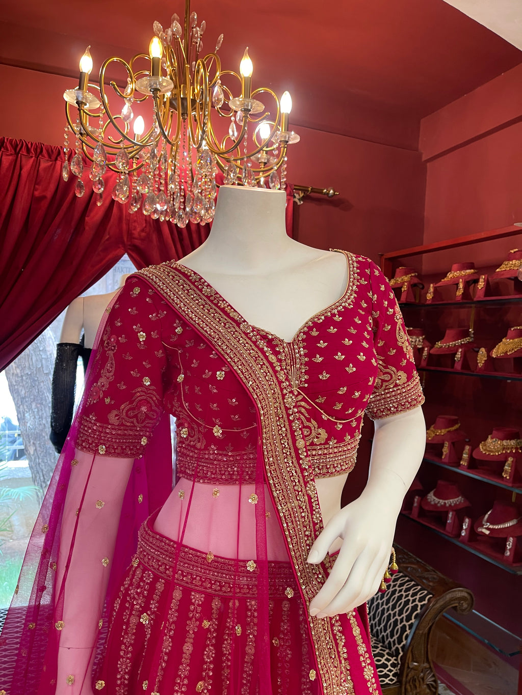 Rani Pink Asopalav Bridal Lehenga