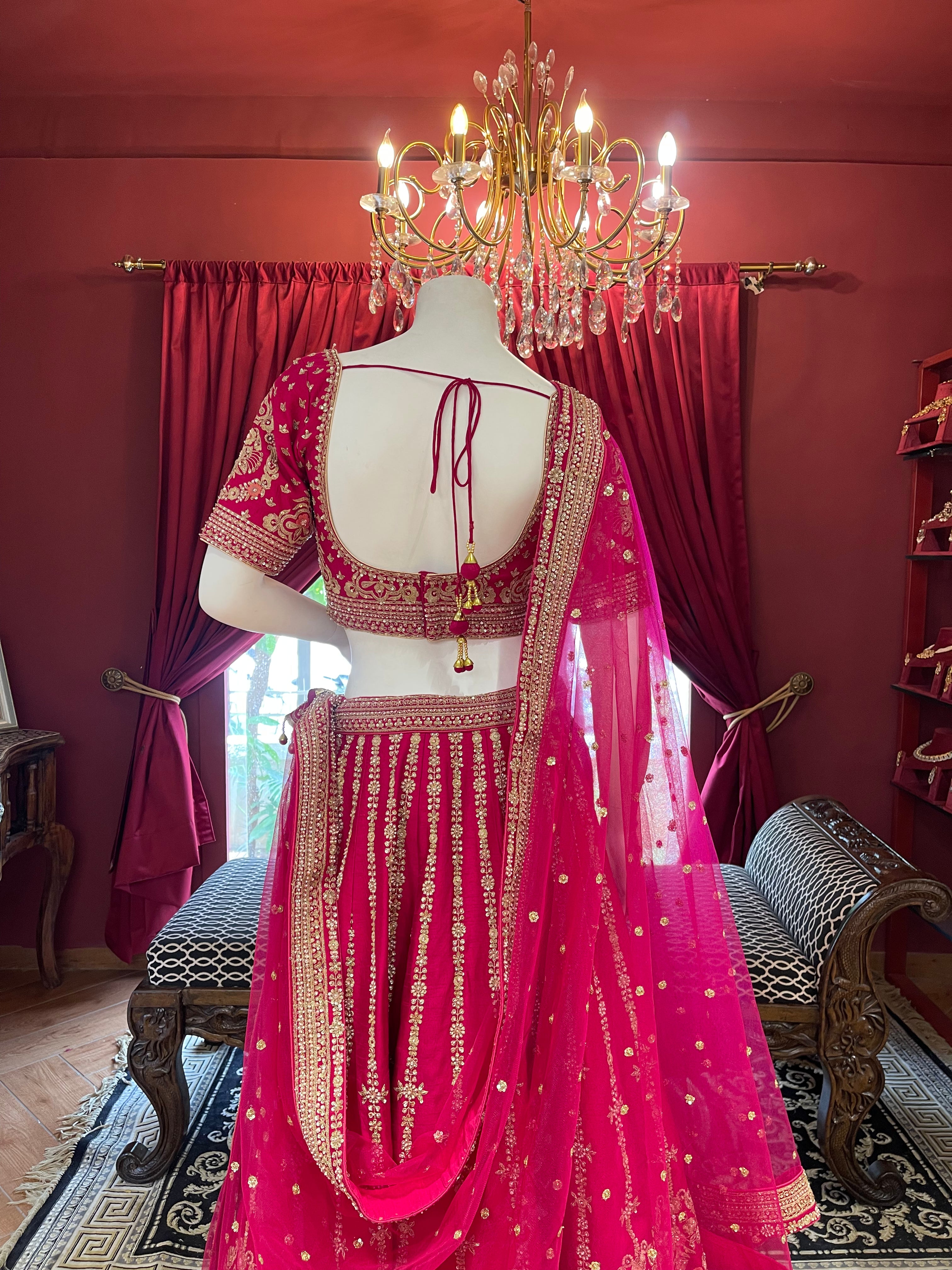 Rani Pink Asopalav Bridal Lehenga