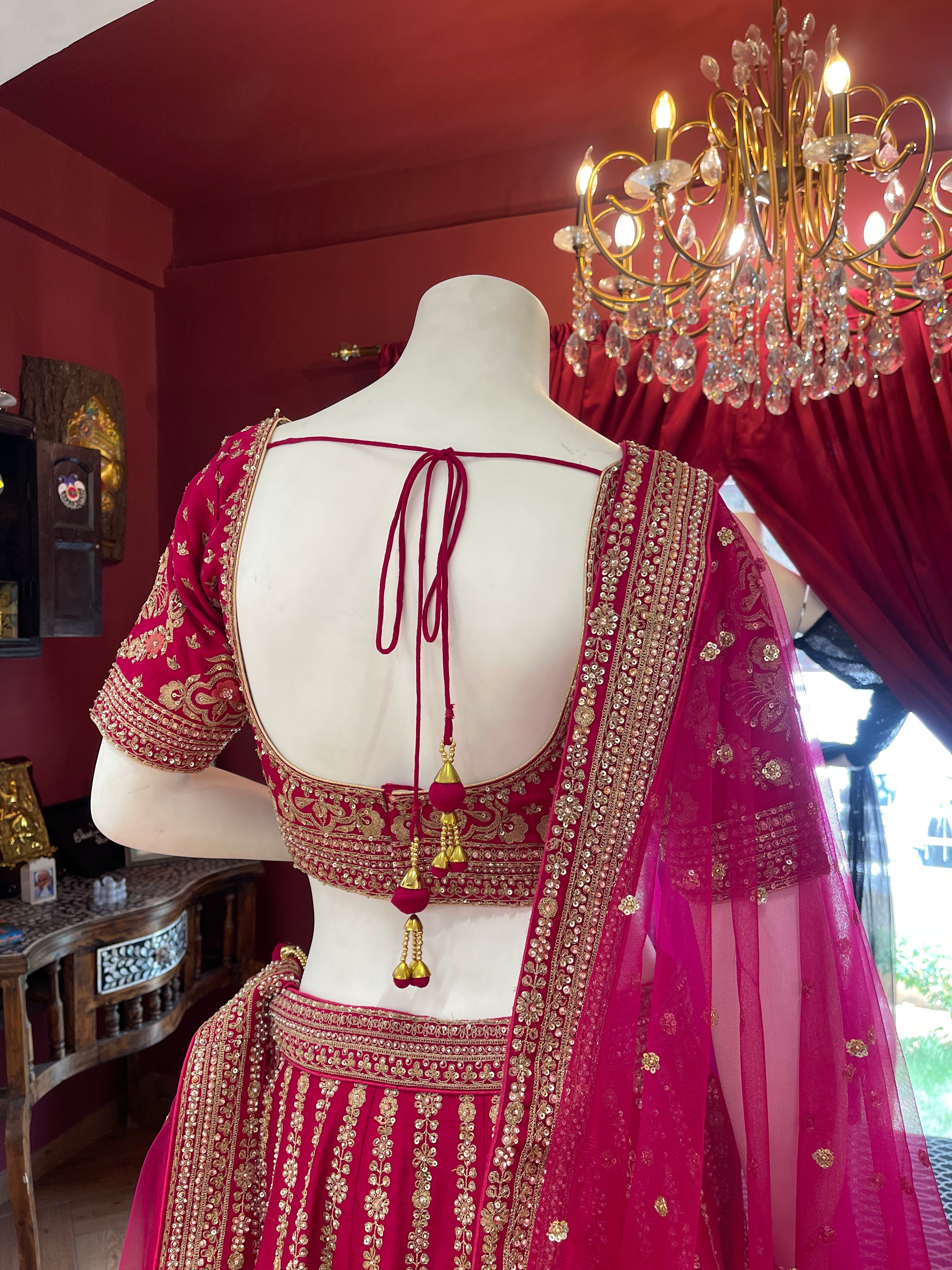 Rani Pink Asopalav Bridal Lehenga