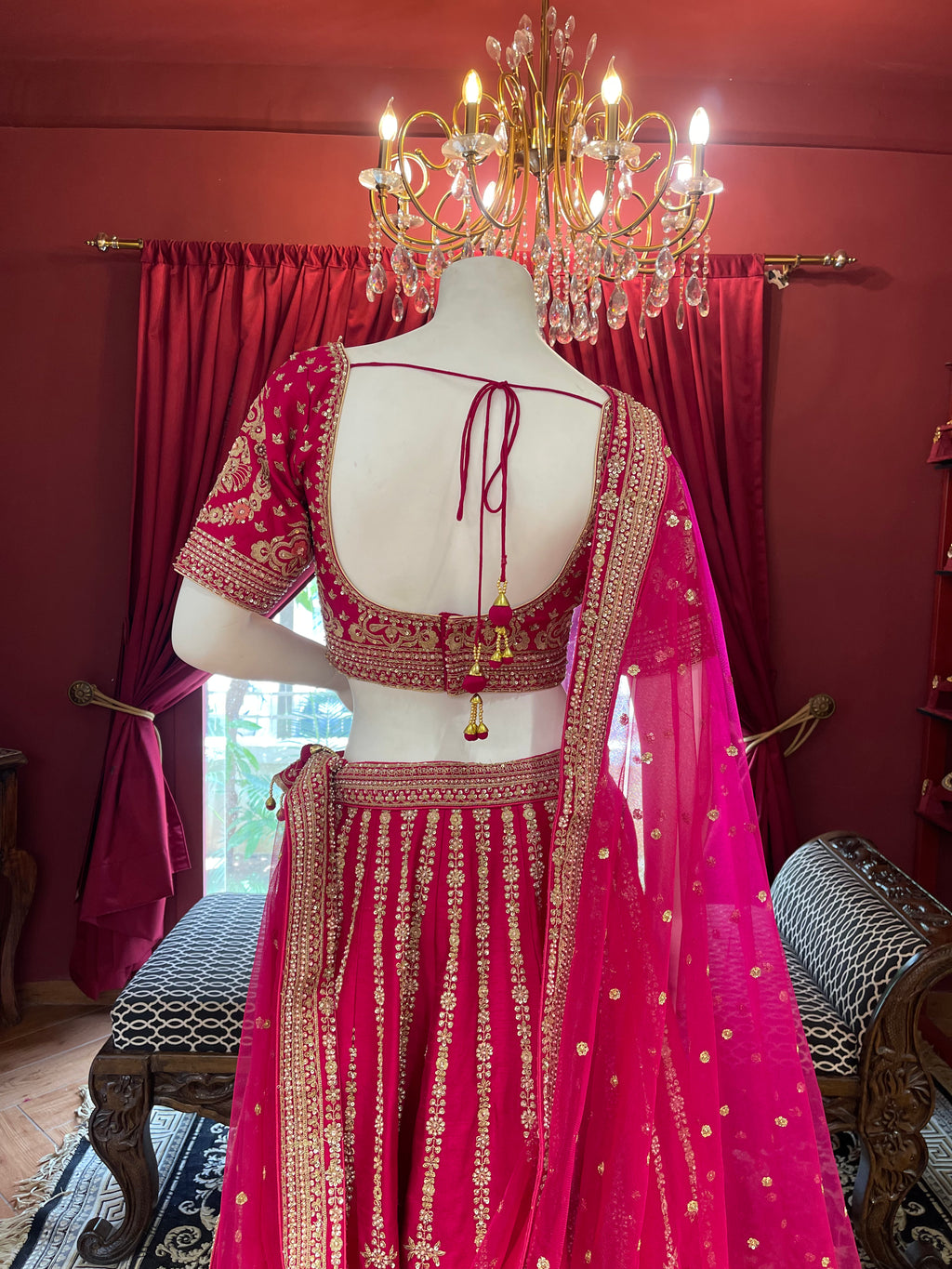 Rani Pink Asopalav Bridal Lehenga