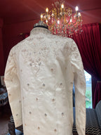 Ivory Sherwani with Minimal Work