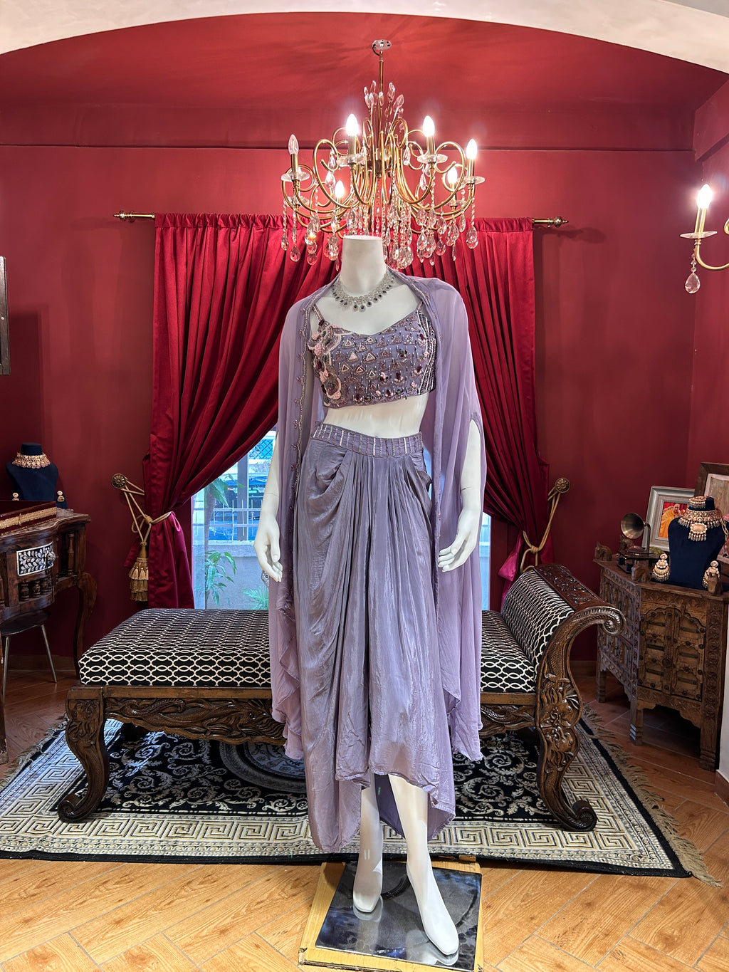 Lilac Drape Co-ord Set