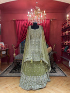 Mehendi Peplum-Ghaghra Set
