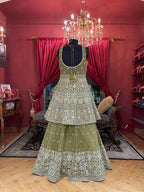 Mehendi Peplum-Ghaghra Set