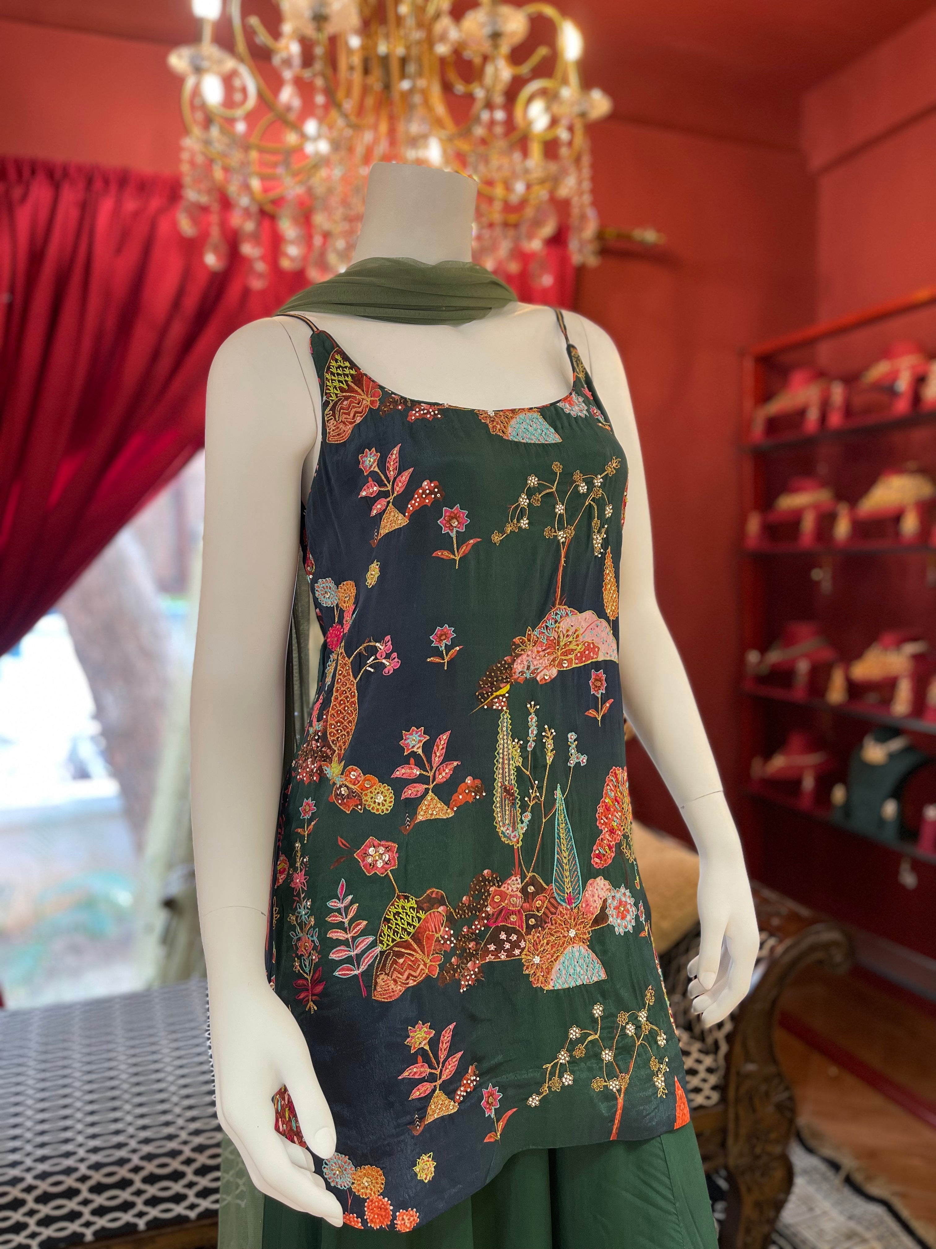 Green Printed Co-ord Set