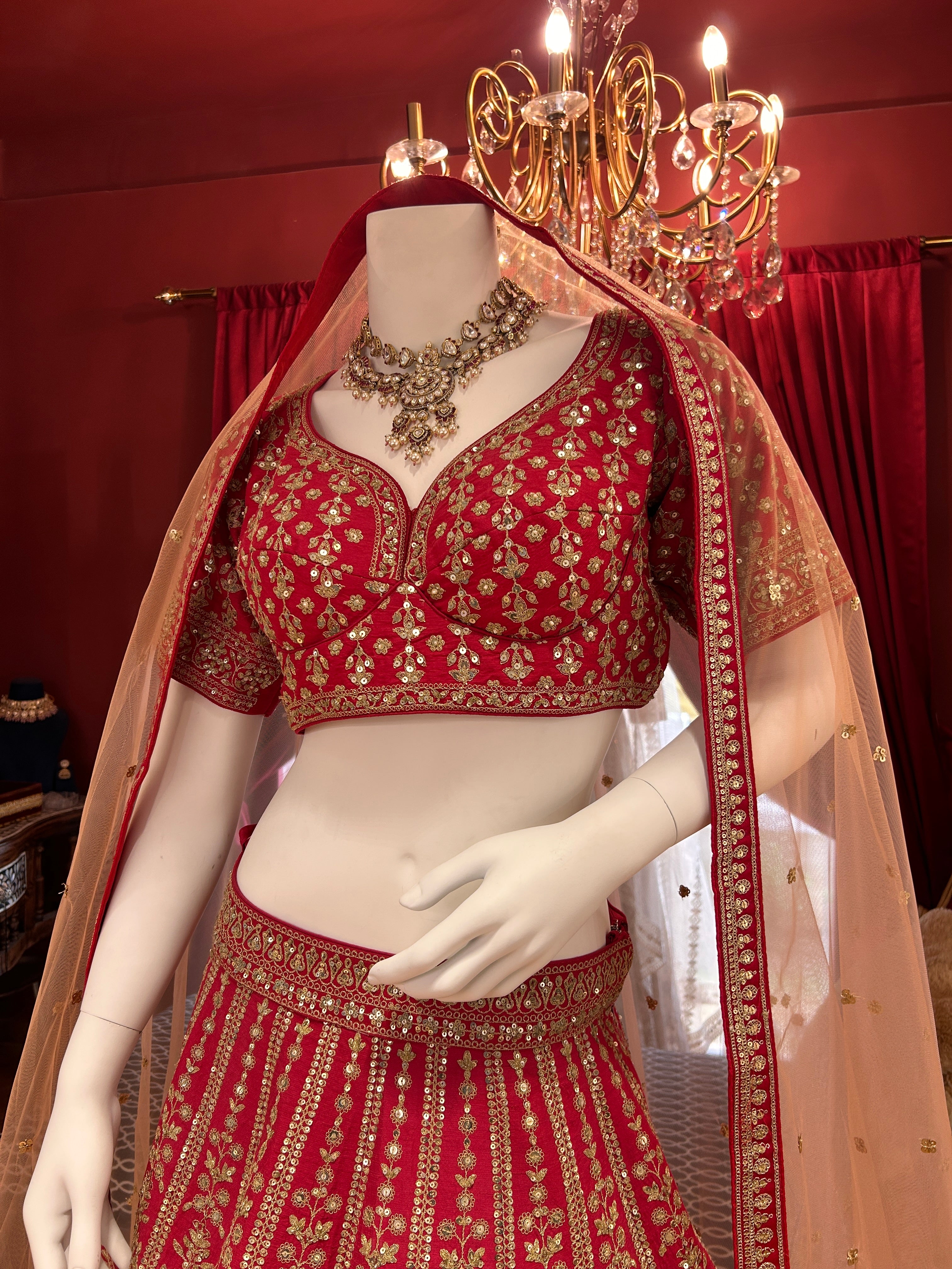 Sabyasachi Red Bridal Set