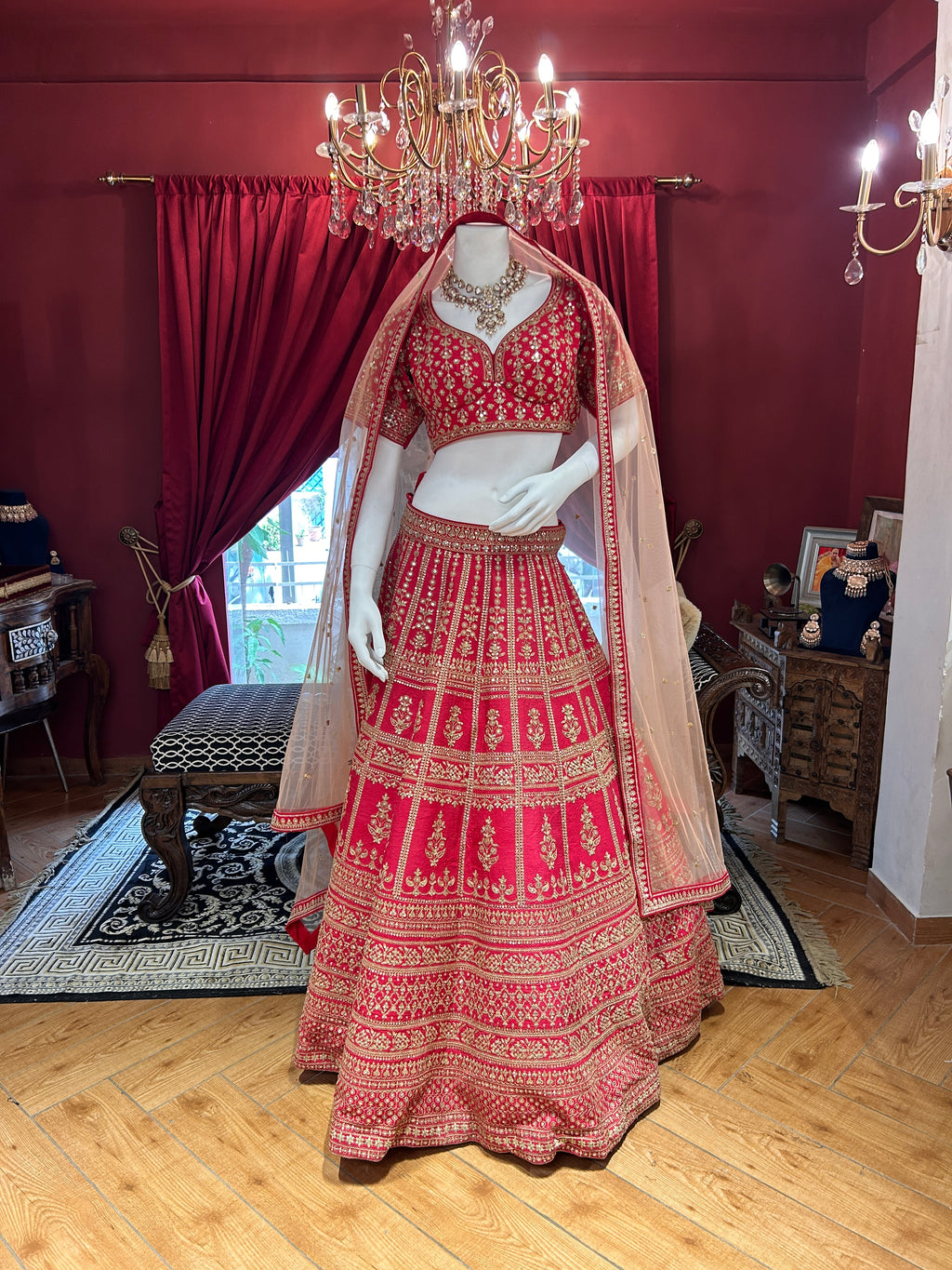 Sabyasachi Red Bridal Set