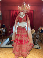Sabyasachi Red Bridal Set