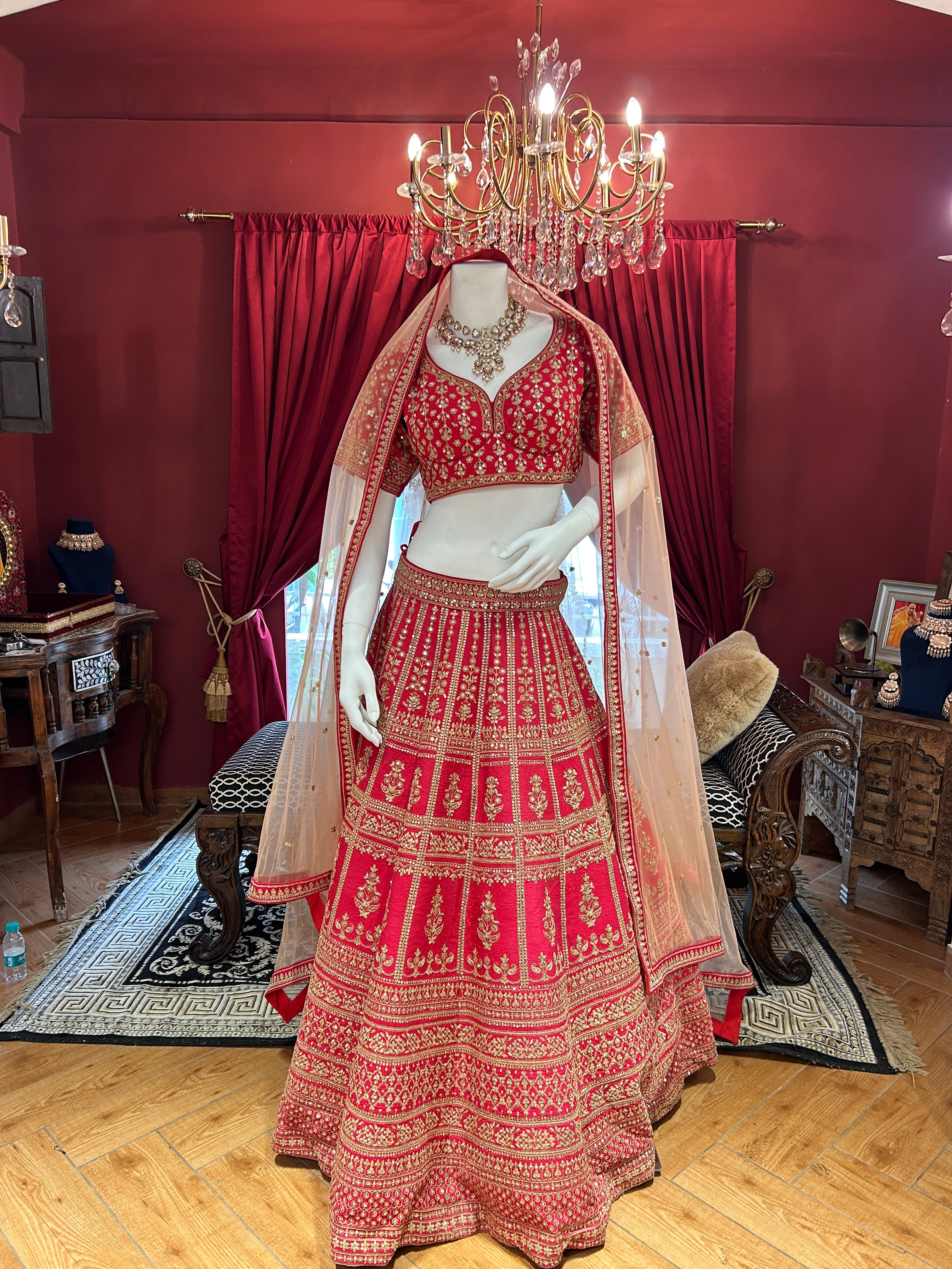 Sabyasachi Red Bridal Set