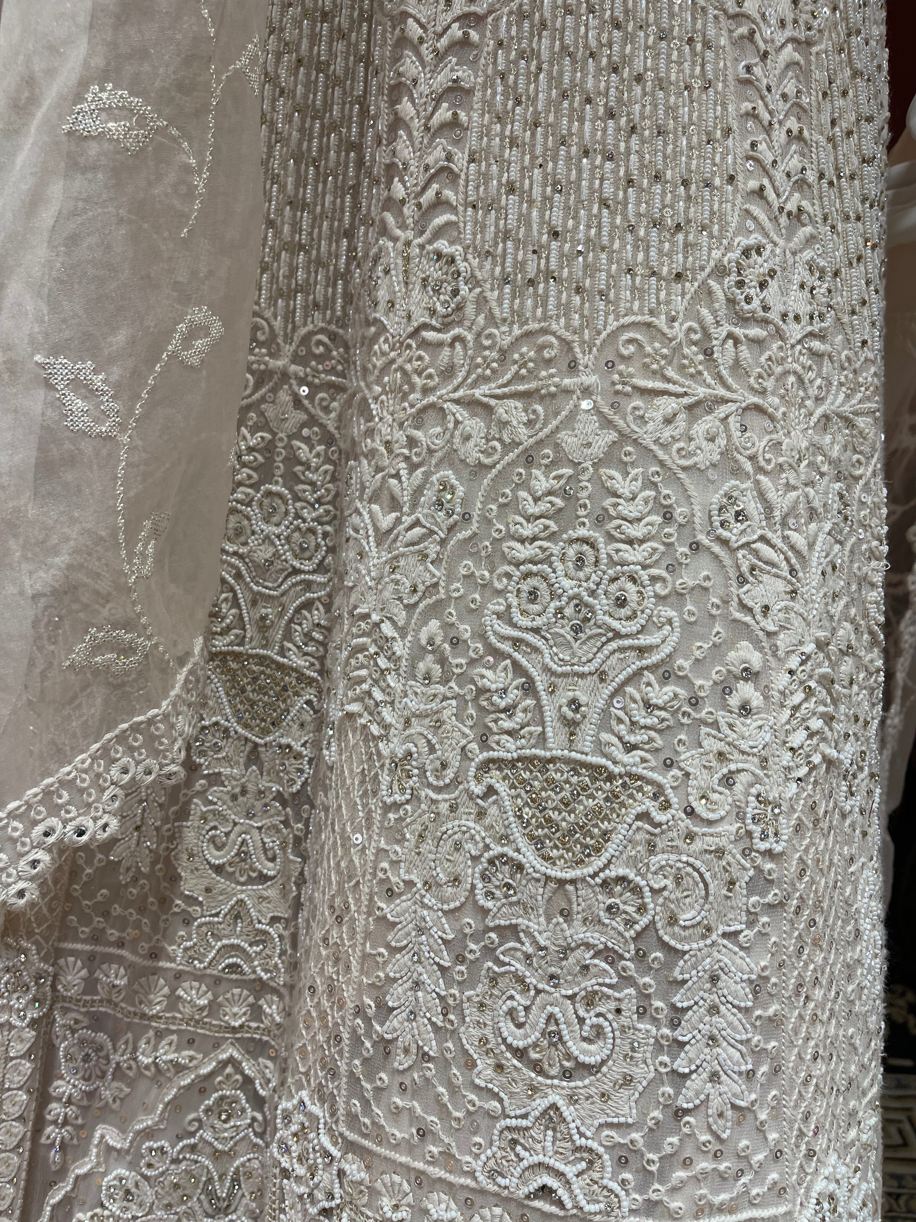 Ivory Heritage Hand-Embroidered Lahenga Set