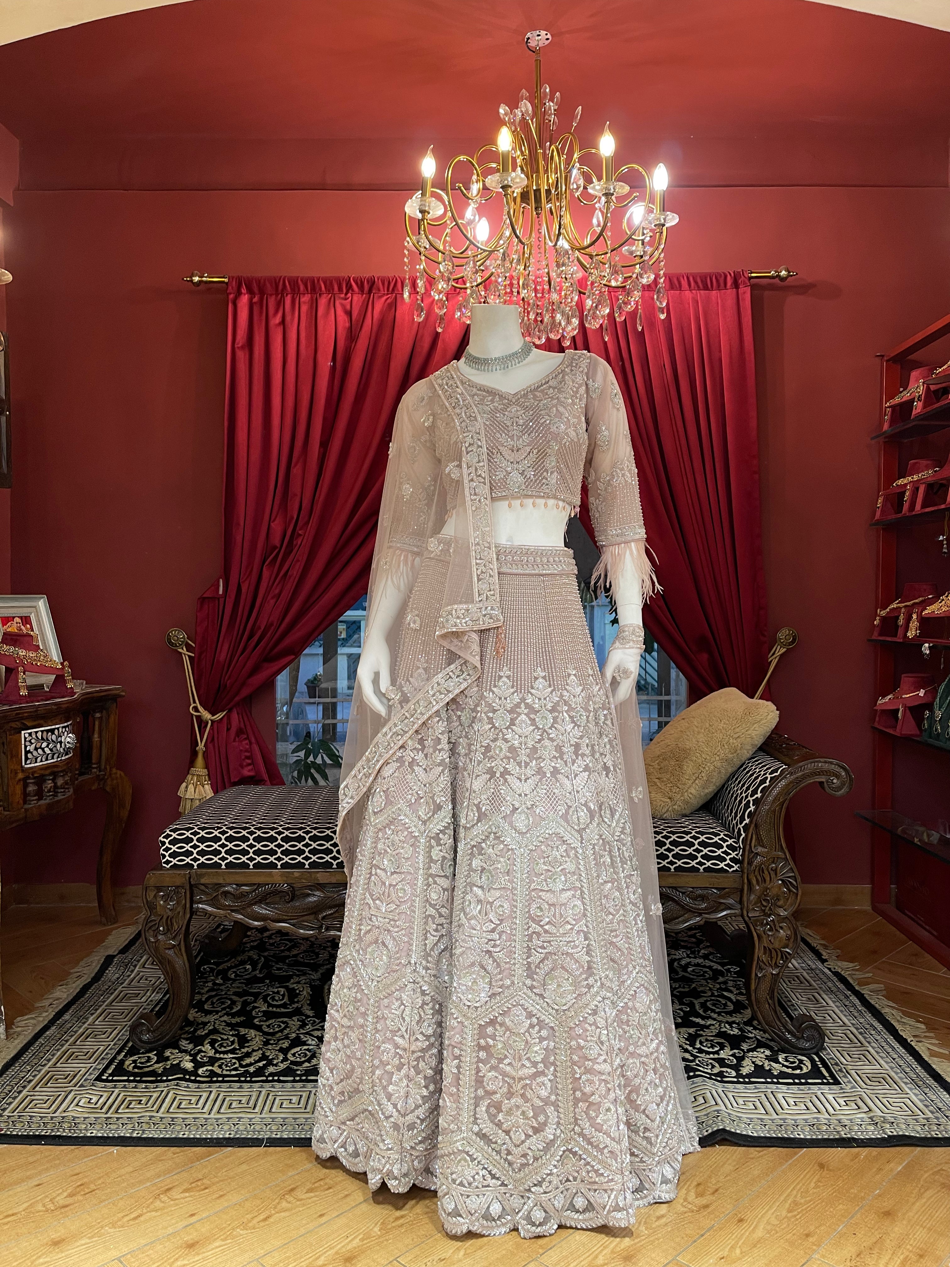 Blush Sequin Royale Lehenga