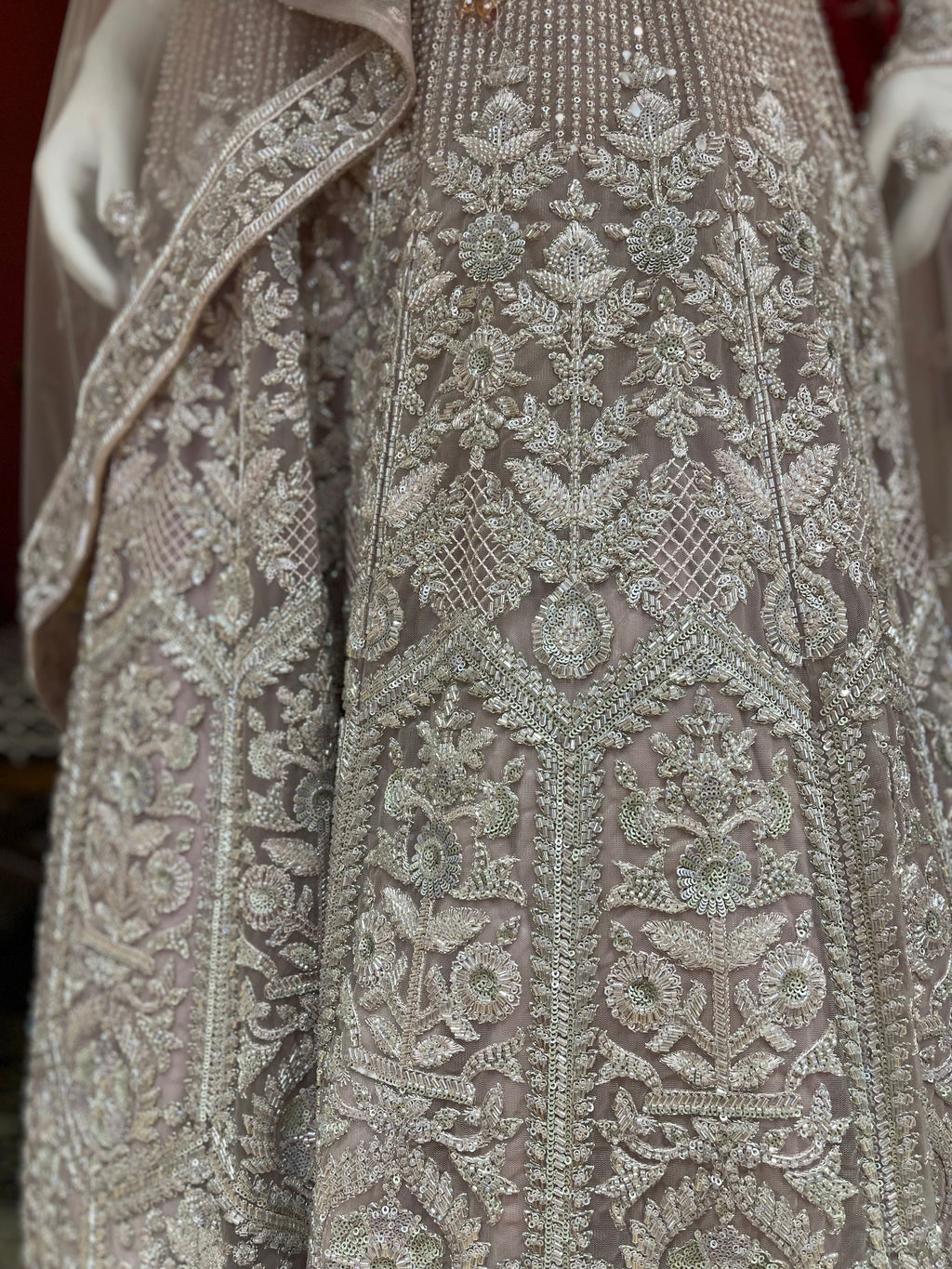 Blush Sequin Lehenga