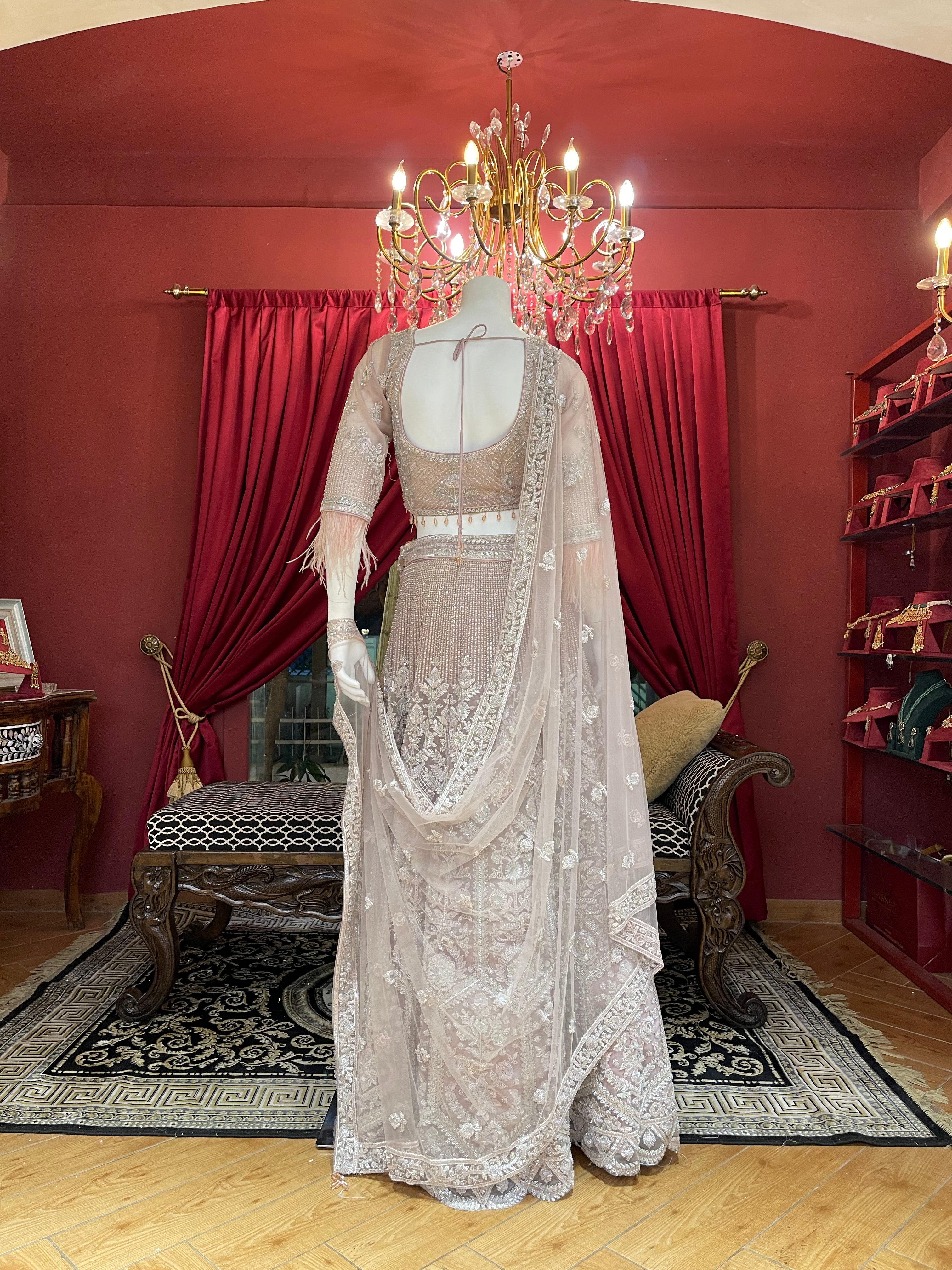 Blush Sequin Royale Lehenga