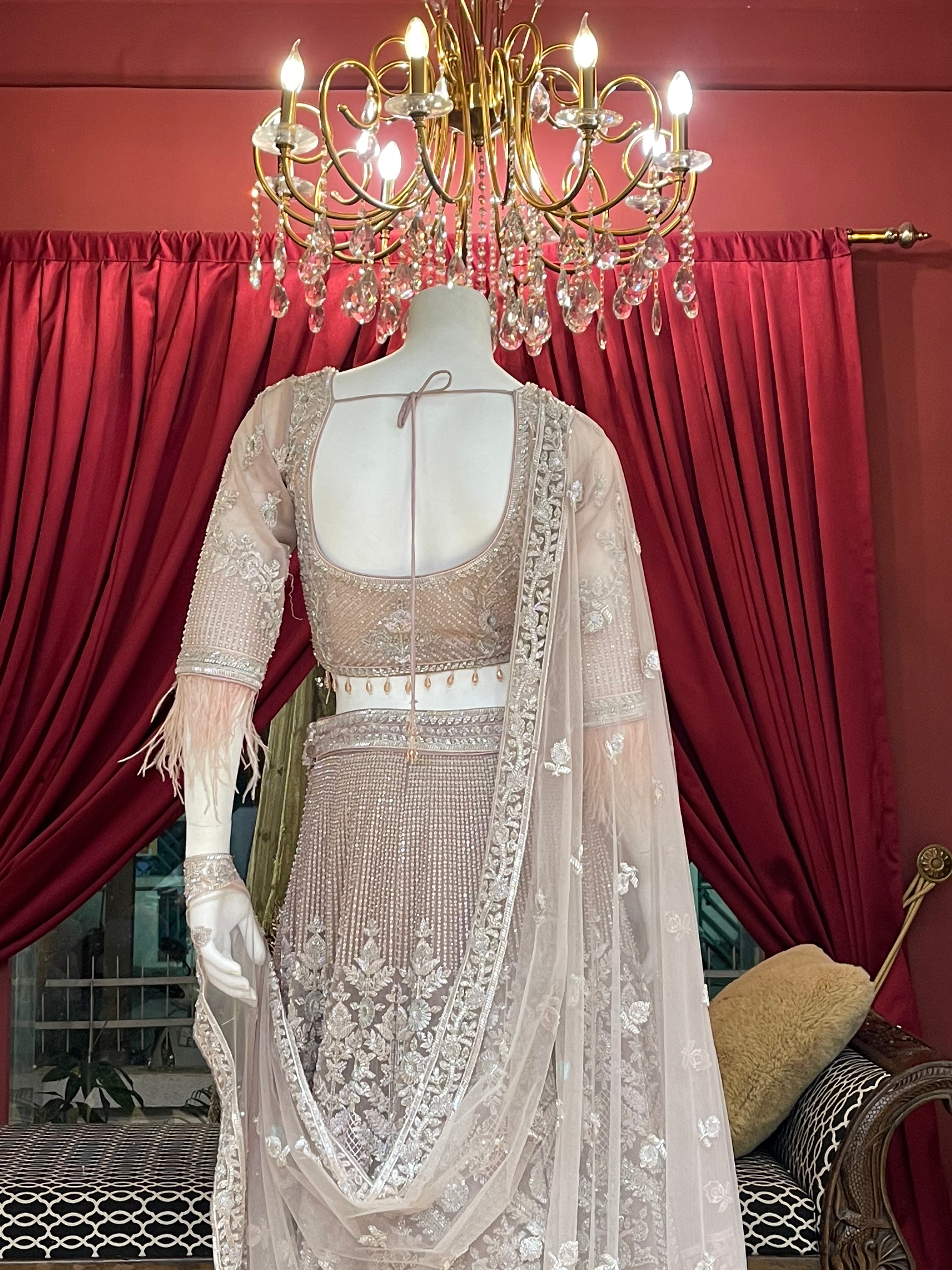 Blush Sequin Royale Lehenga