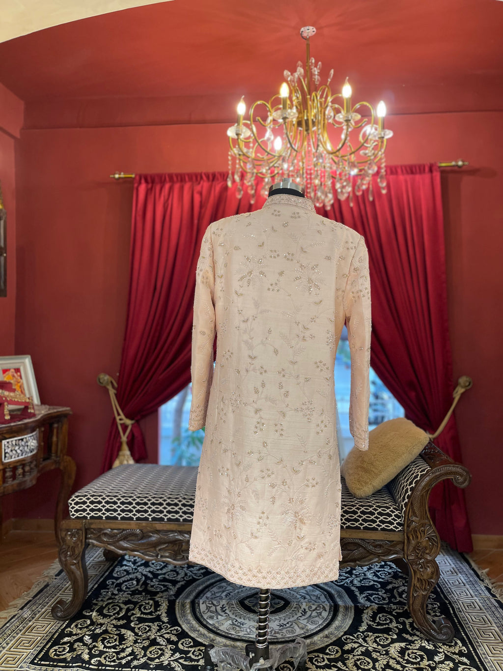 Ivory Minimal Embroidered Kurta Set